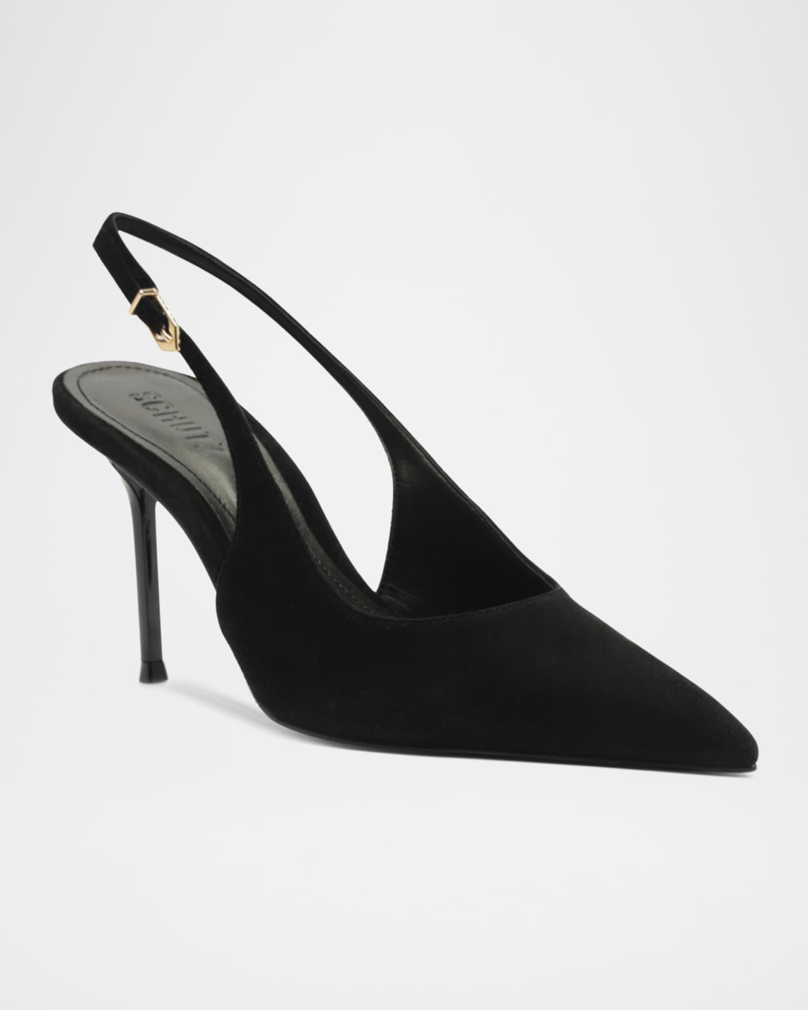 Alicia Suede Slingback Pumps Product Image