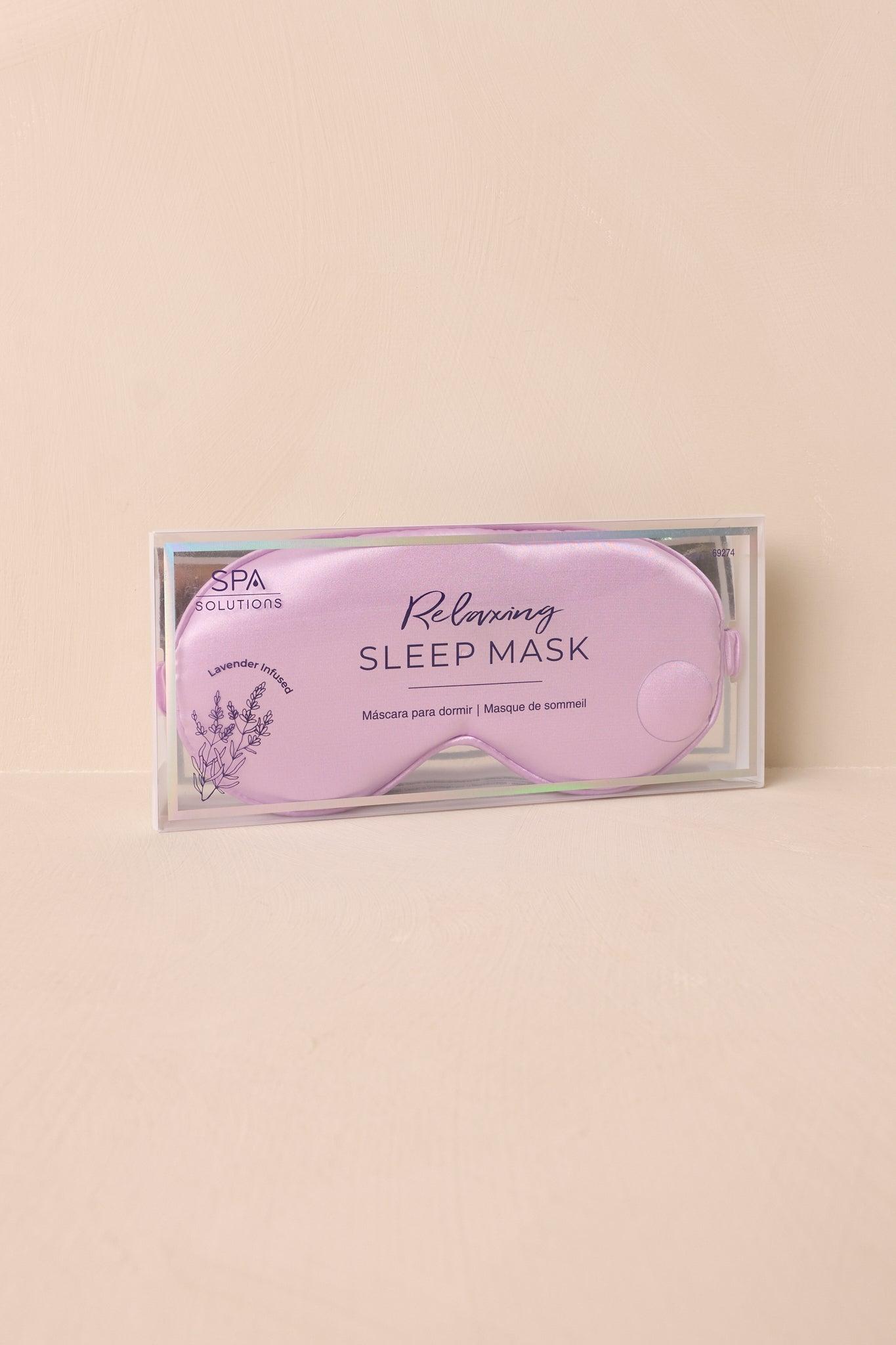 Dream State Lavender Satin Eye Mask Product Image