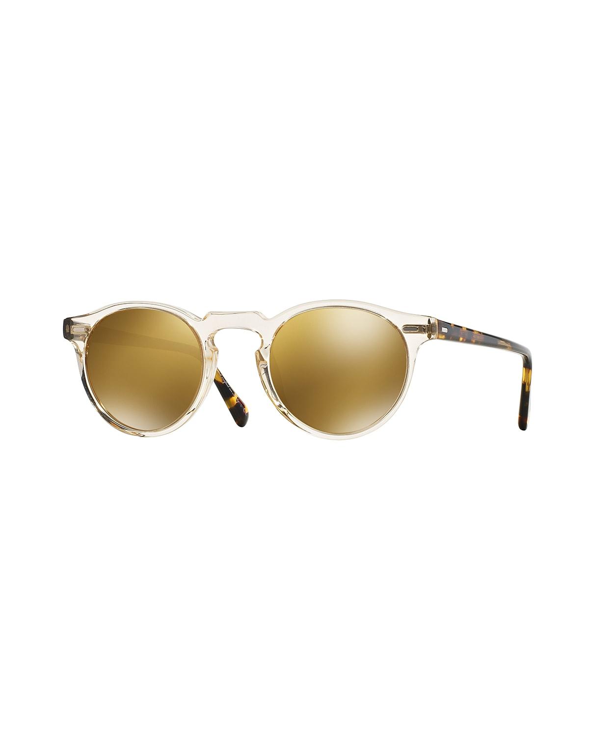 Oliver Peoples Gregory Peck Round Sunglasses, 47mm Product Image
