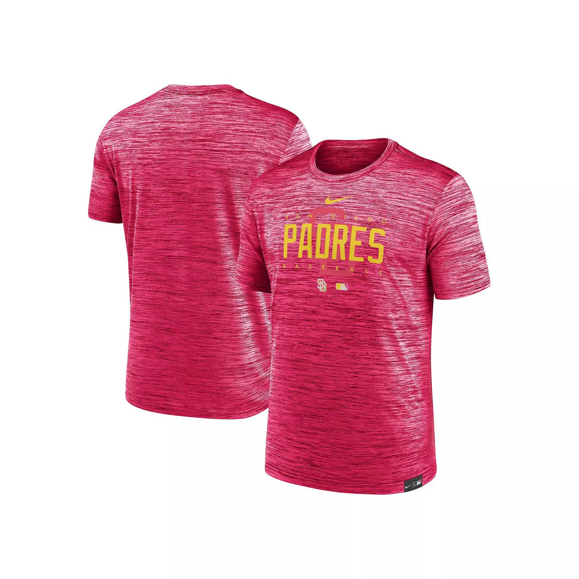 Men's Nike Pink San Diego Padres City Connect Velocity Practice Performance T-Shirt,  Product Image