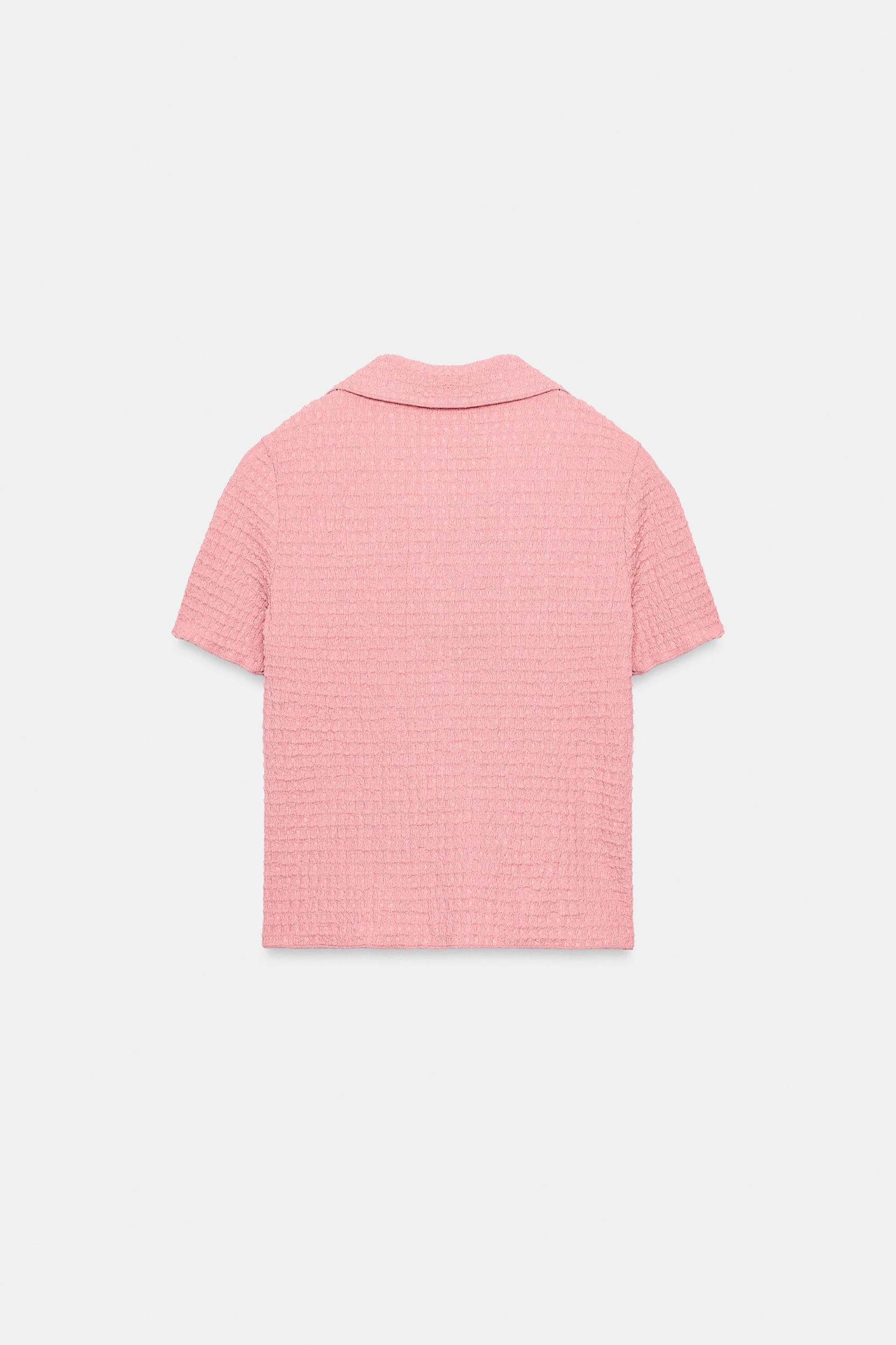 CROPPED TEXTURED JACKET Product Image