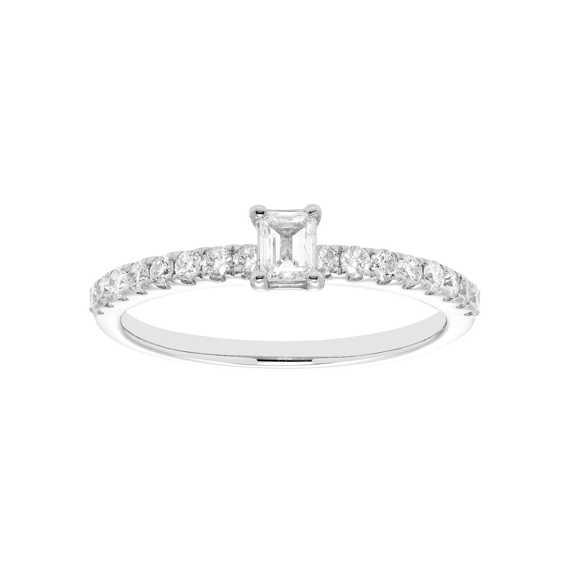 The Regal Collection IGL Certified 1/2 Carat T.W. Diamond Ring, Women's, Size: 7, 14k White Gold Product Image