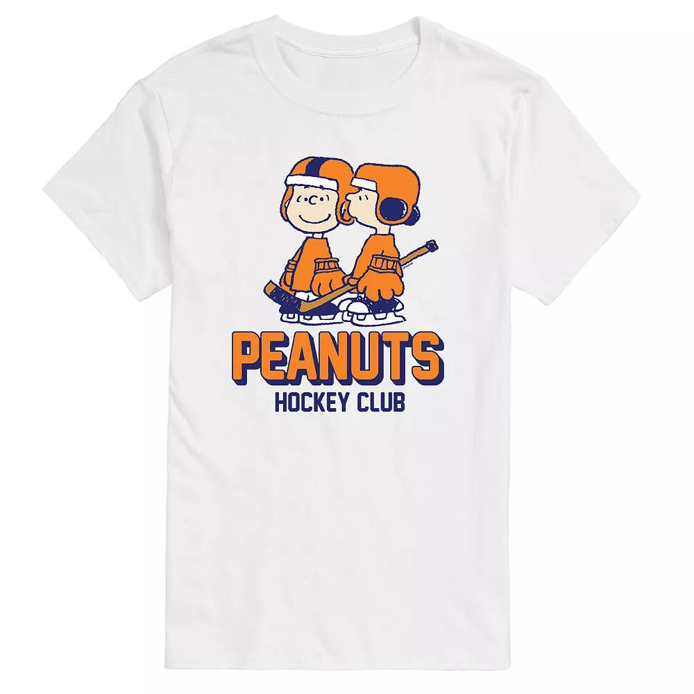 Big & Tall Peanuts Hockey Club Tee, Men's,  Product Image
