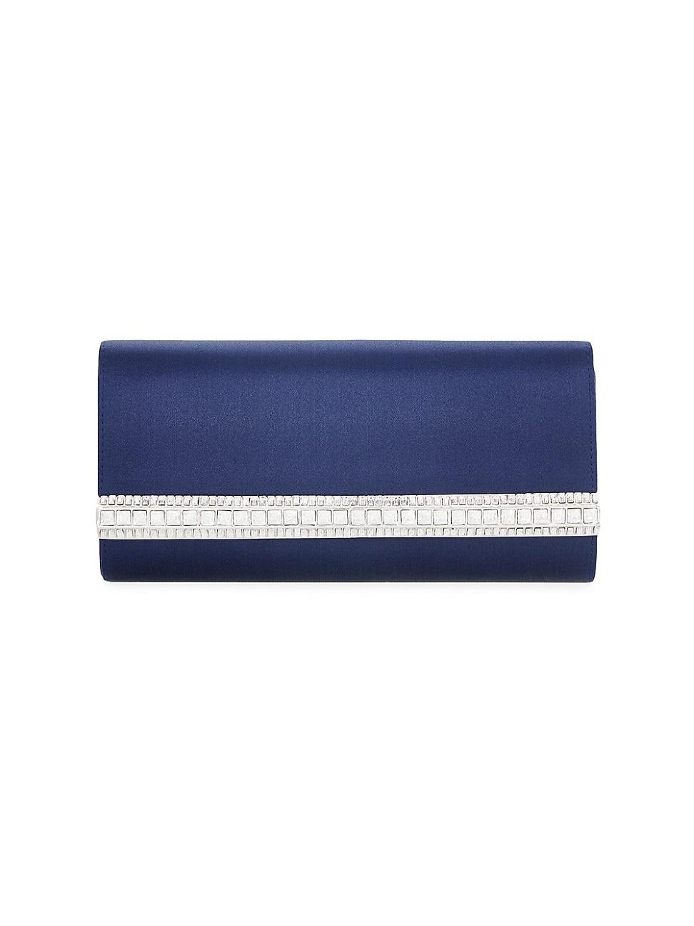 Perry Satin & Crystal Clutch Bag Product Image