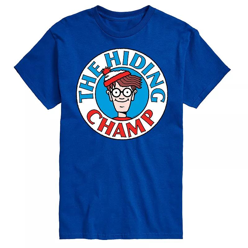 Men's Where's Waldo The Hiding Champ Graphic Tee,  Product Image