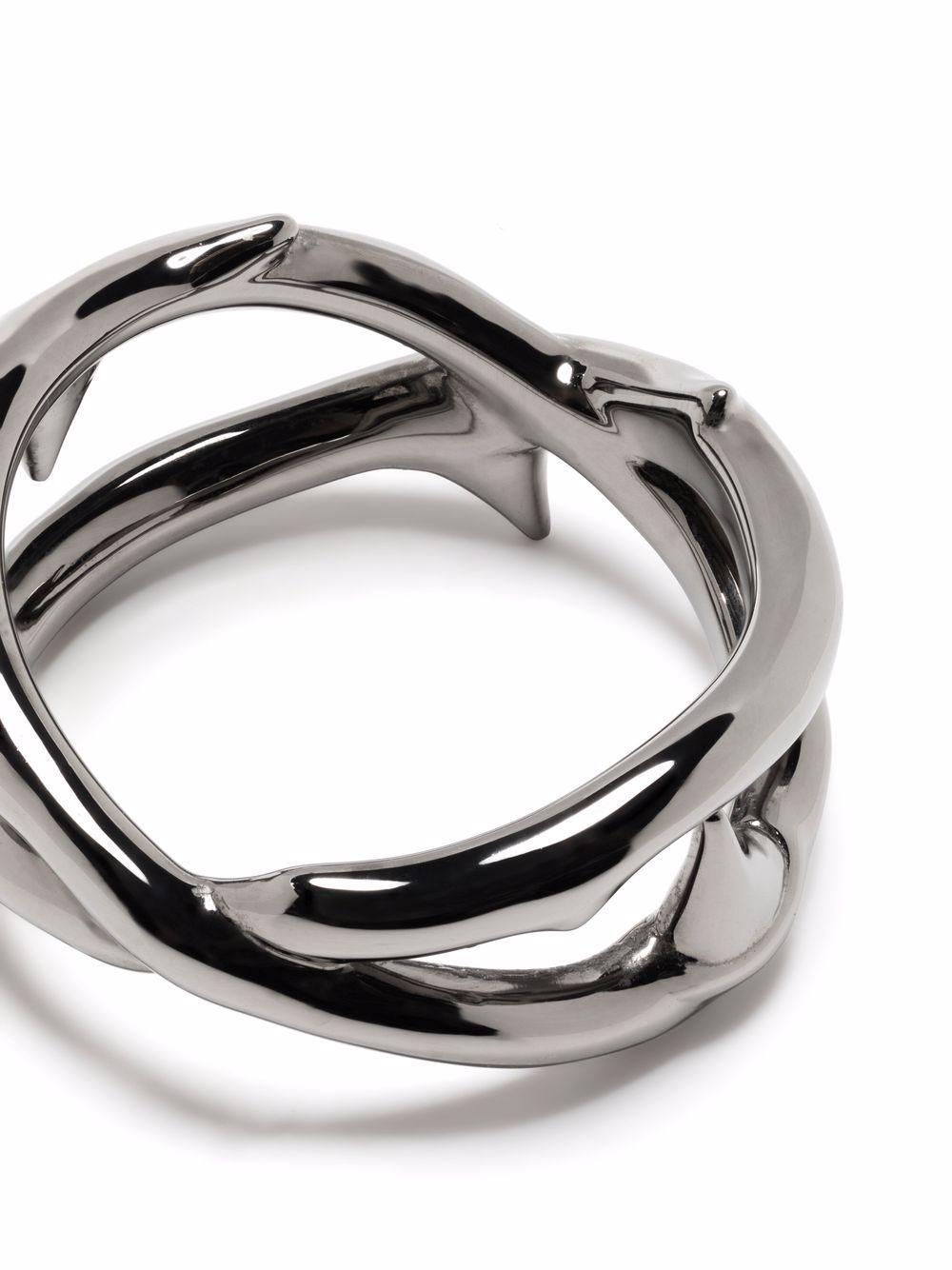 rose thorn wide band ring Product Image