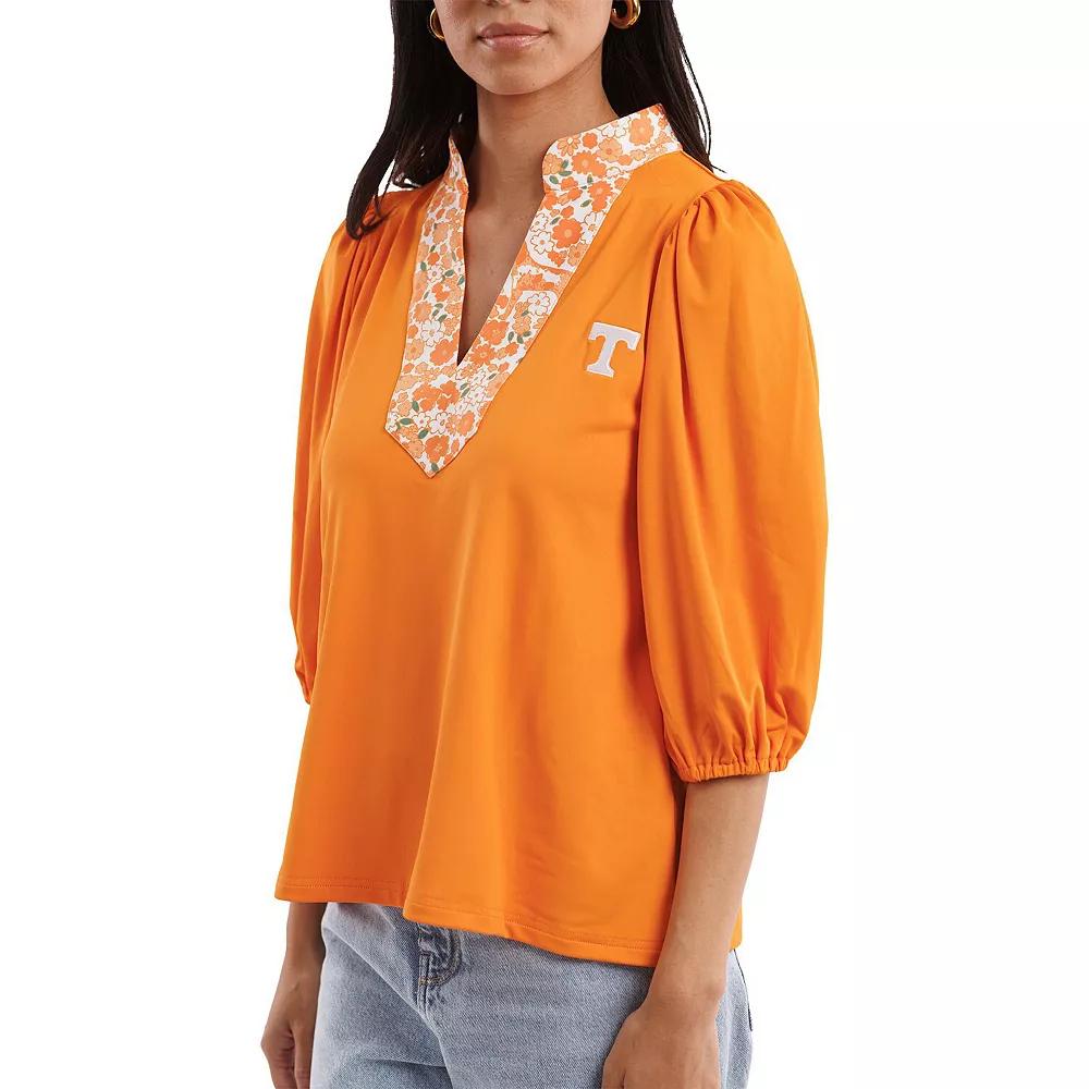 Women's Smith & Quinn Tennessee Orange Tennessee Volunteers Tailgate Collection Eliza Top, Size: Small Product Image