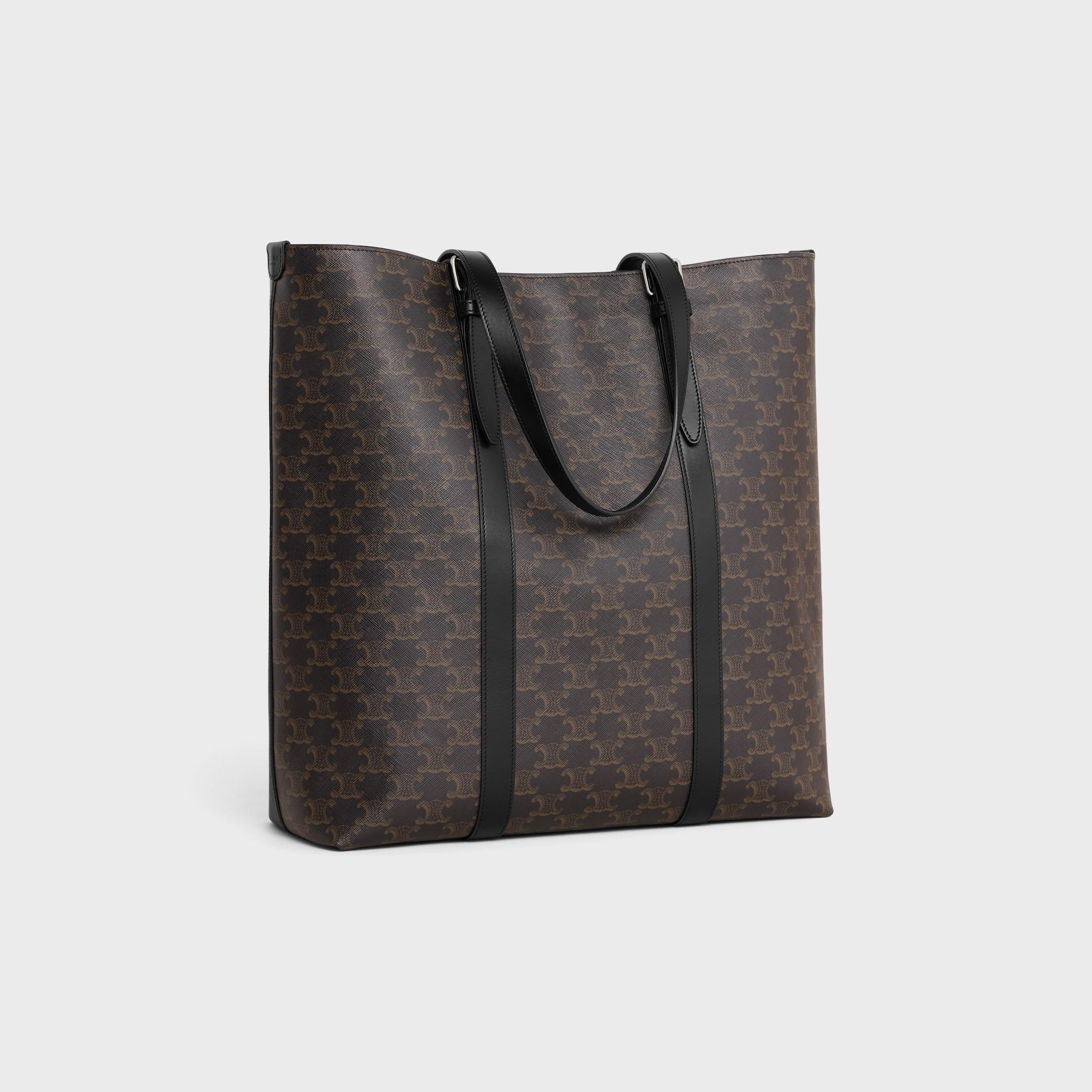 CABAS WITH BUCKLE in TRIOMPHE CANVAS AND CALFSKIN Product Image