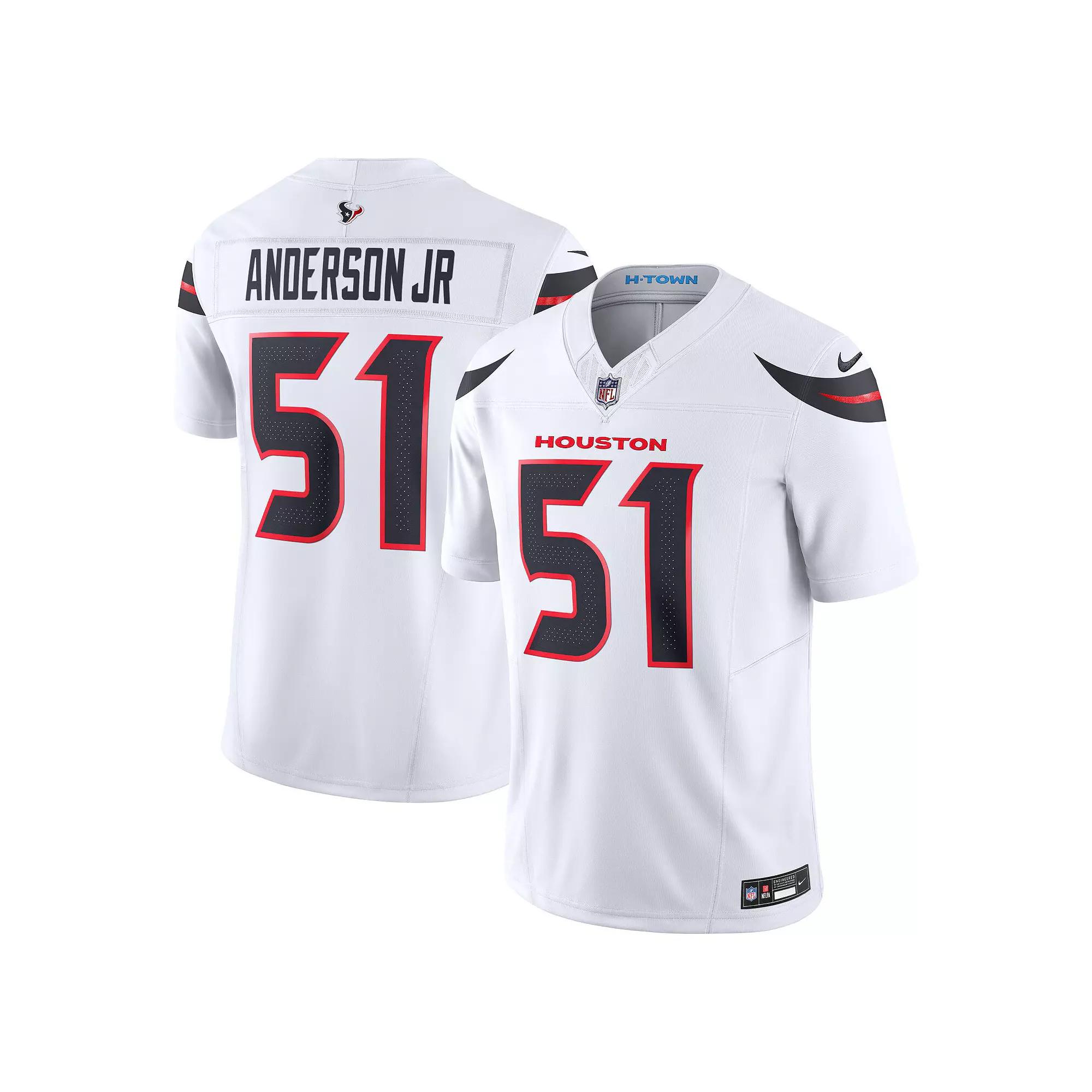 Men's Nike Will Anderson Jr. White Houston Texans Vapor F.U.S.E. Limited Jersey,  Product Image