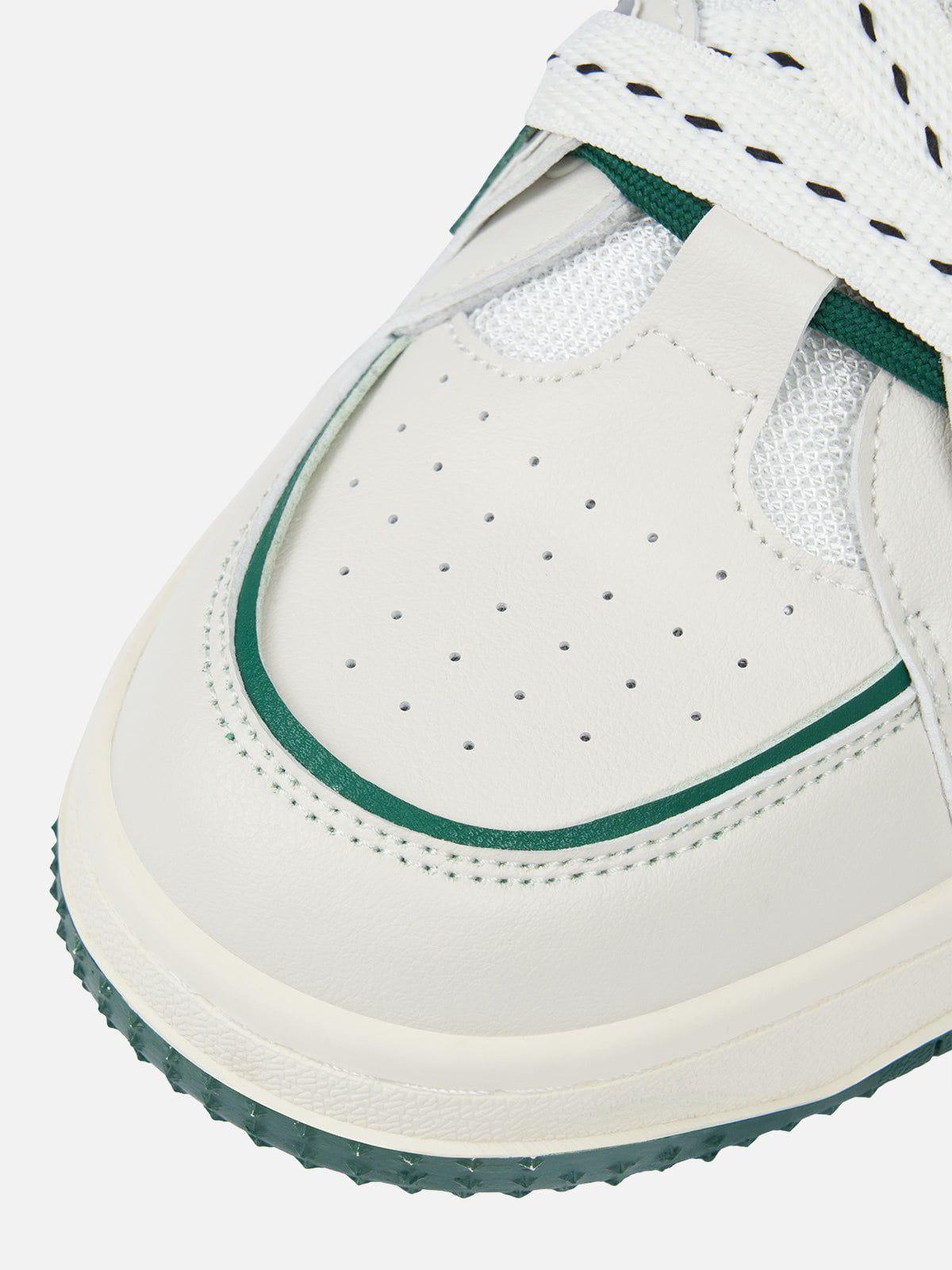 StarryClimb Double Lace Patchwork Skate Shoes Product Image