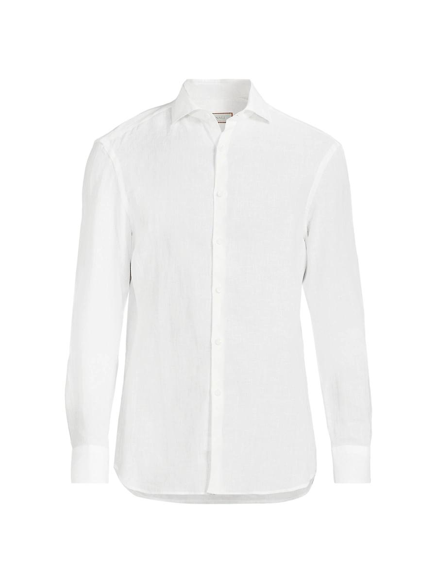 Mens Linen Sport Shirt Product Image