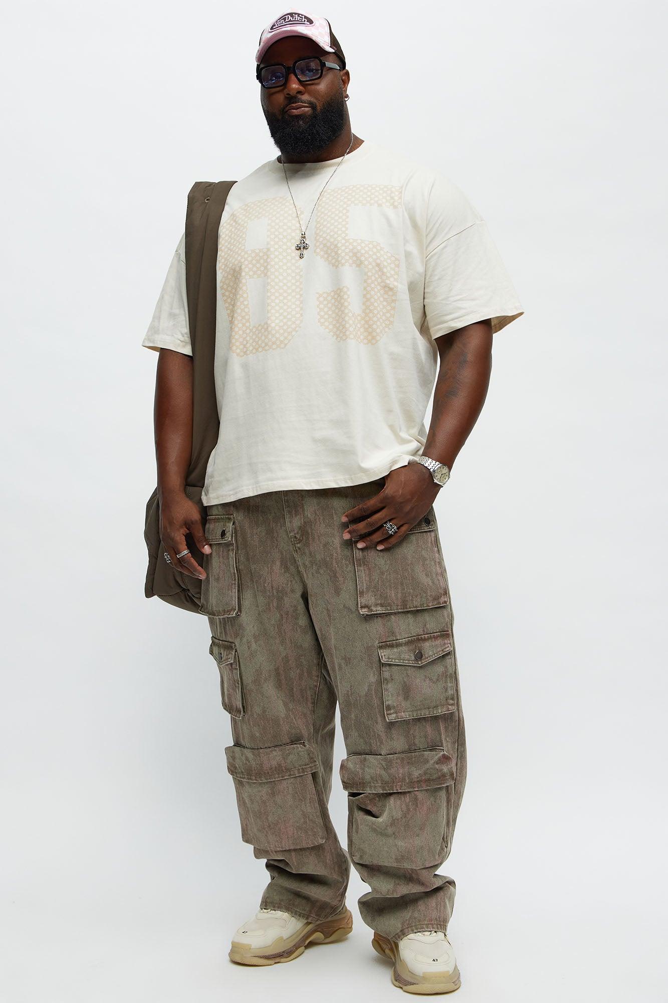 Run It By Baggy Cargo Jeans - Brown Product Image