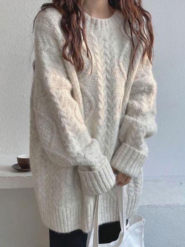 Cable Knit Jumper Sweater Product Image