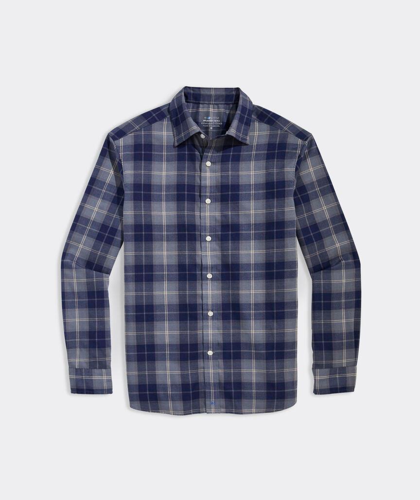 On-The-Go Brushed Twill Plaid Shirt Product Image