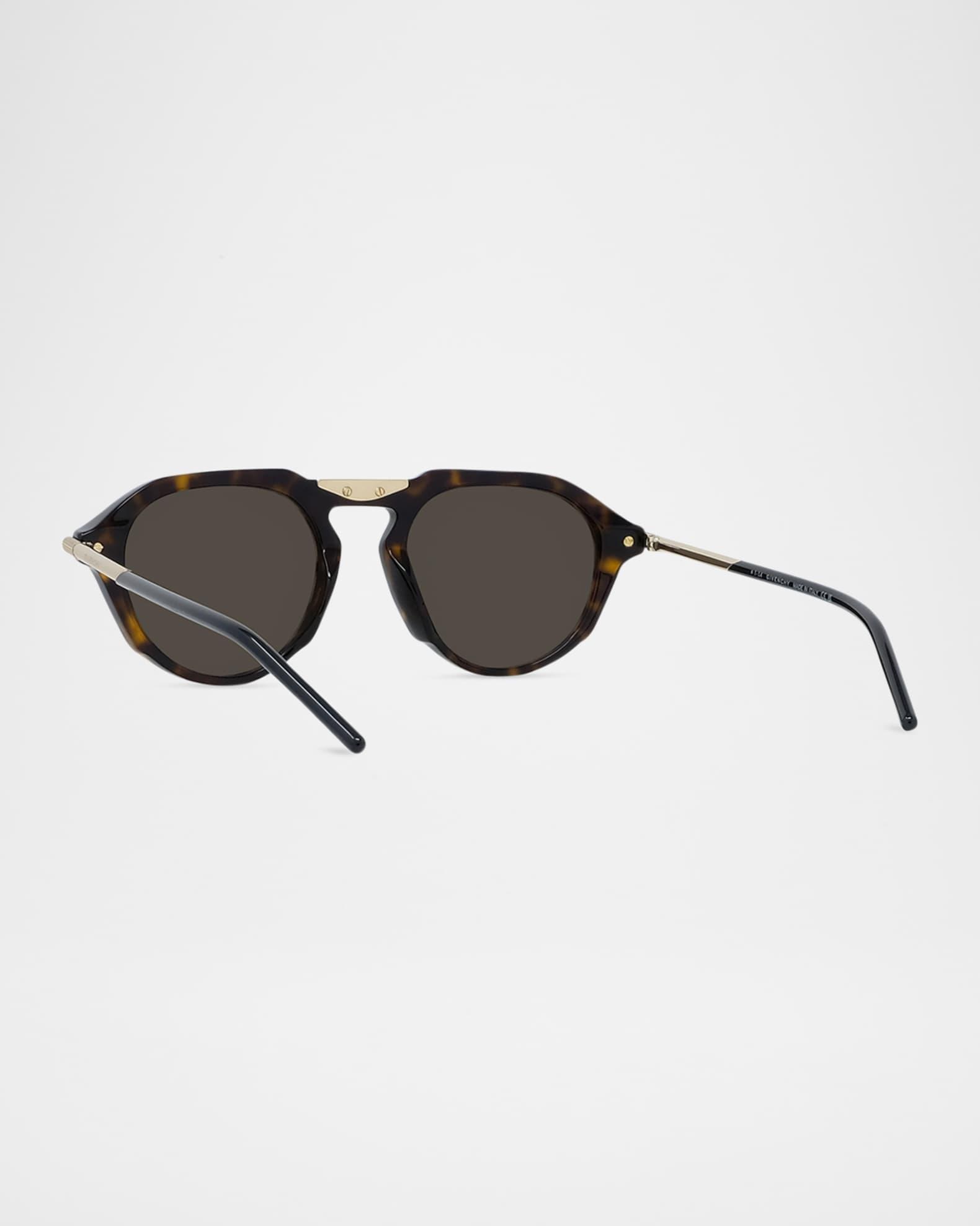 Men's GV One Acetate and Nylon Round Sunglasses Product Image