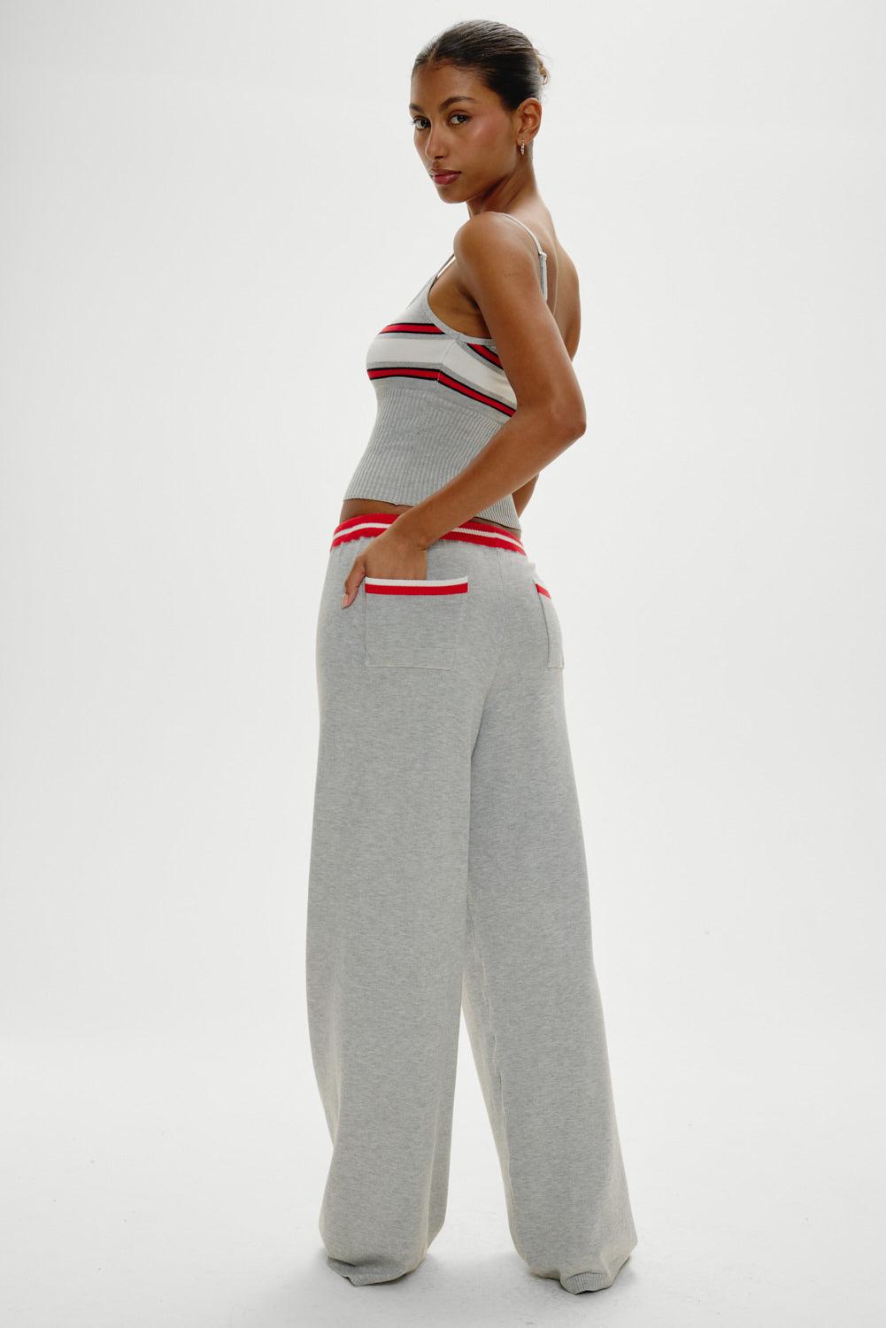 Barrymore Knit Pants - Mochi Stripe Product Image