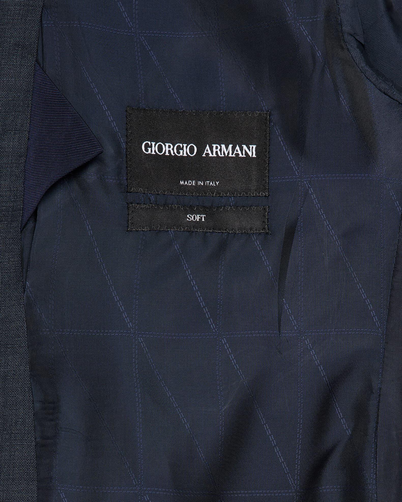 Men's Wool and Silk Chambray Two-Piece Suit Product Image