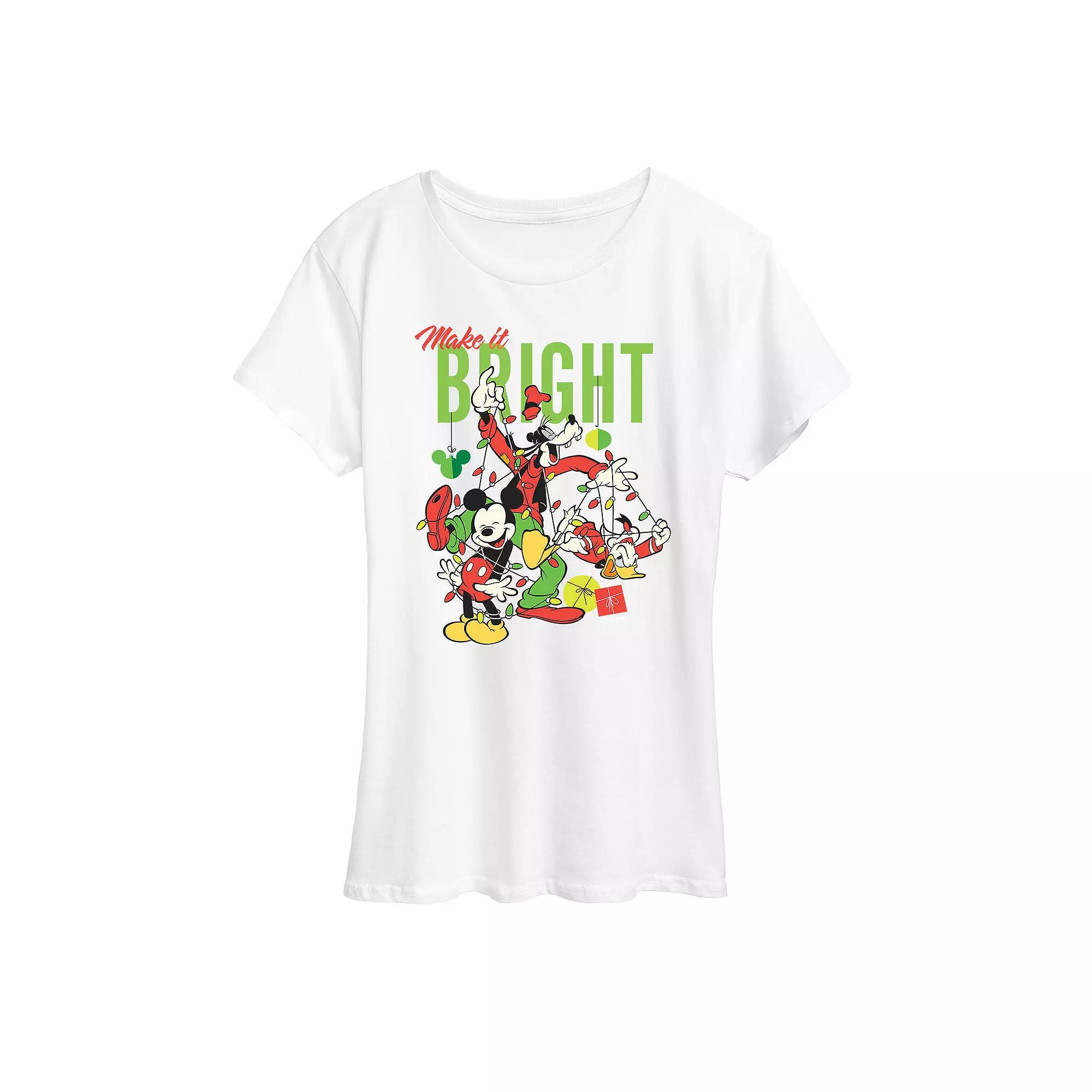 Disney's Mickey Mouse Women's Make It Bright Graphic Tee, Girl's,  Product Image
