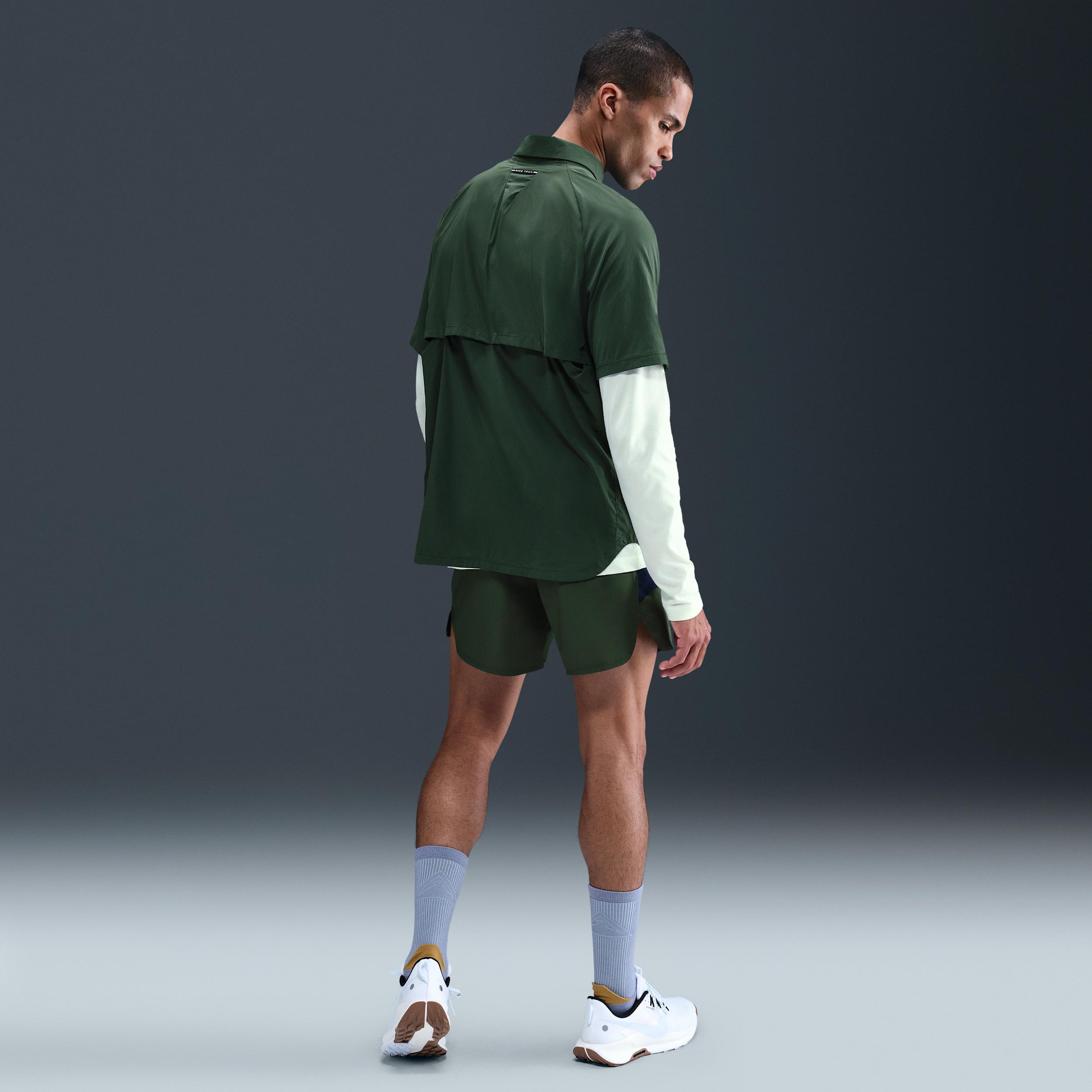 Nike Men's Trail Dri-FIT UV Running Button-Up Shirt Product Image