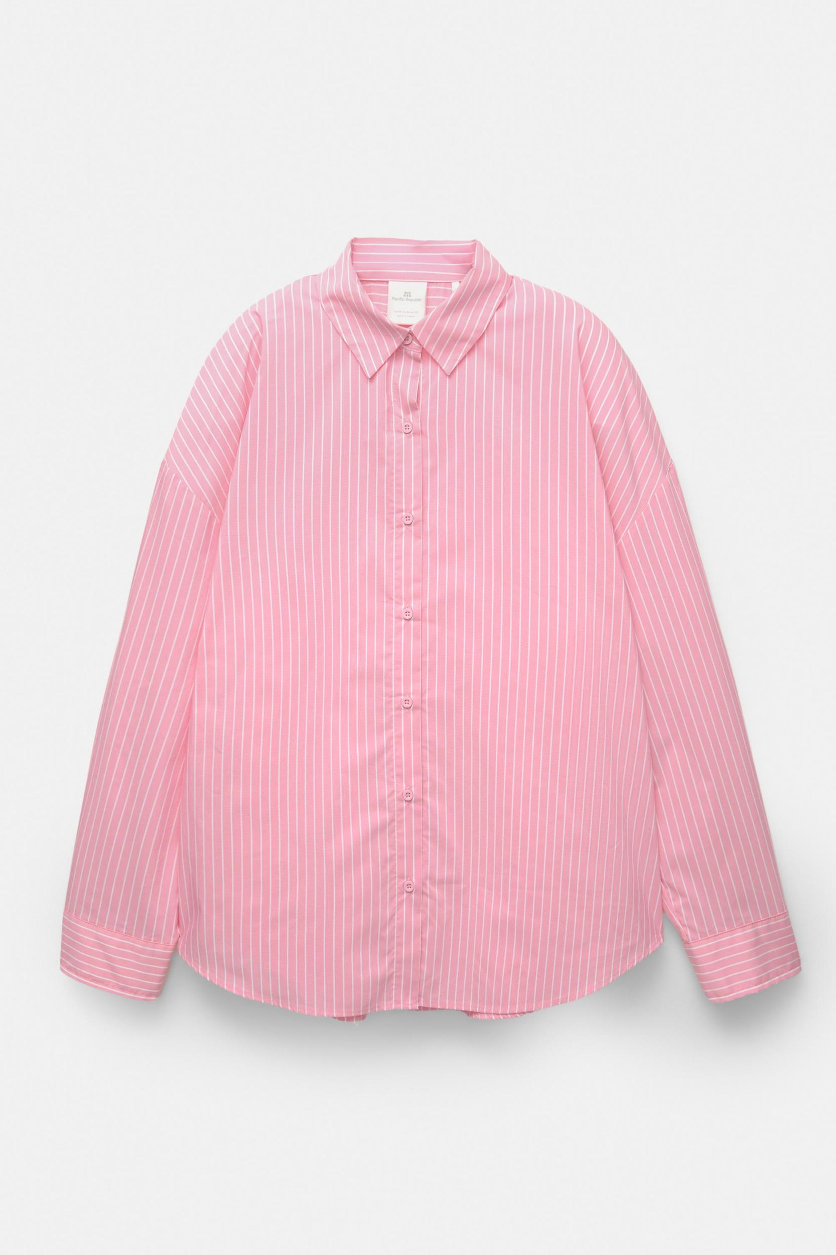 Pink striped shirt Product Image