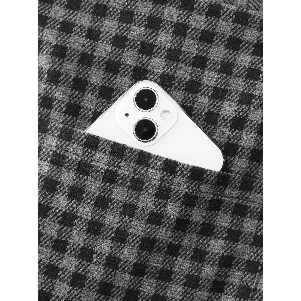 Plus Size Indigo Checkered Pattern Pleated Jumpsuit Women Leisure Sleeveless Non Casual Loose Jumpsuits BloomChic 10/M Product Image