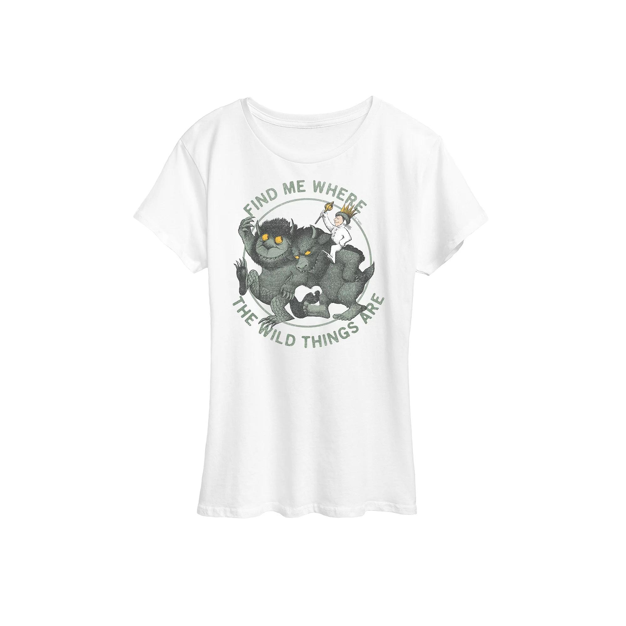 Women's Where The Wild Things Are Find Me Graphic Tee,  Product Image