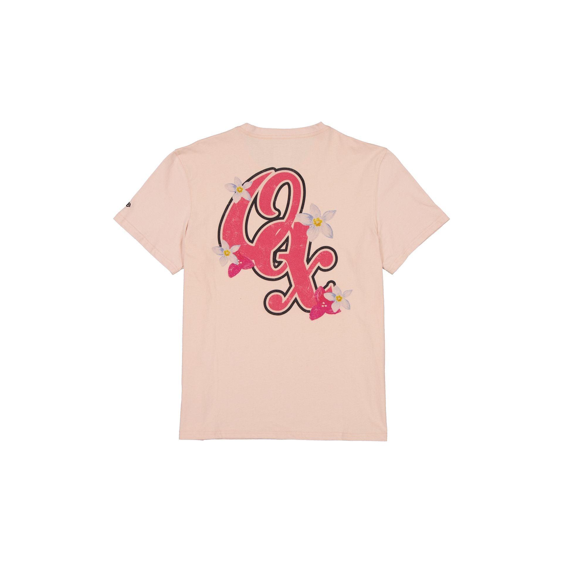 Guerreros de Oaxaca Pale Pink Floral T-Shirt Male Product Image