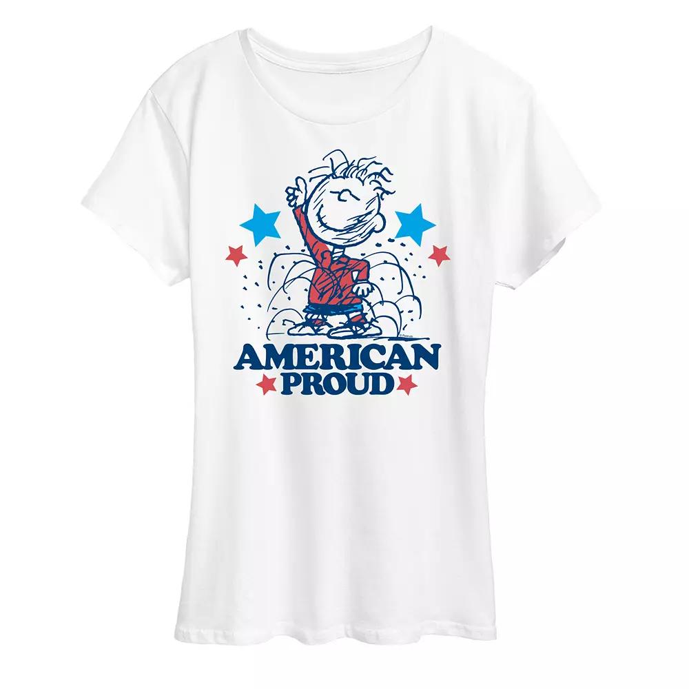 Women's Peanuts Pigpen American Proud Graphic Tee,  Product Image