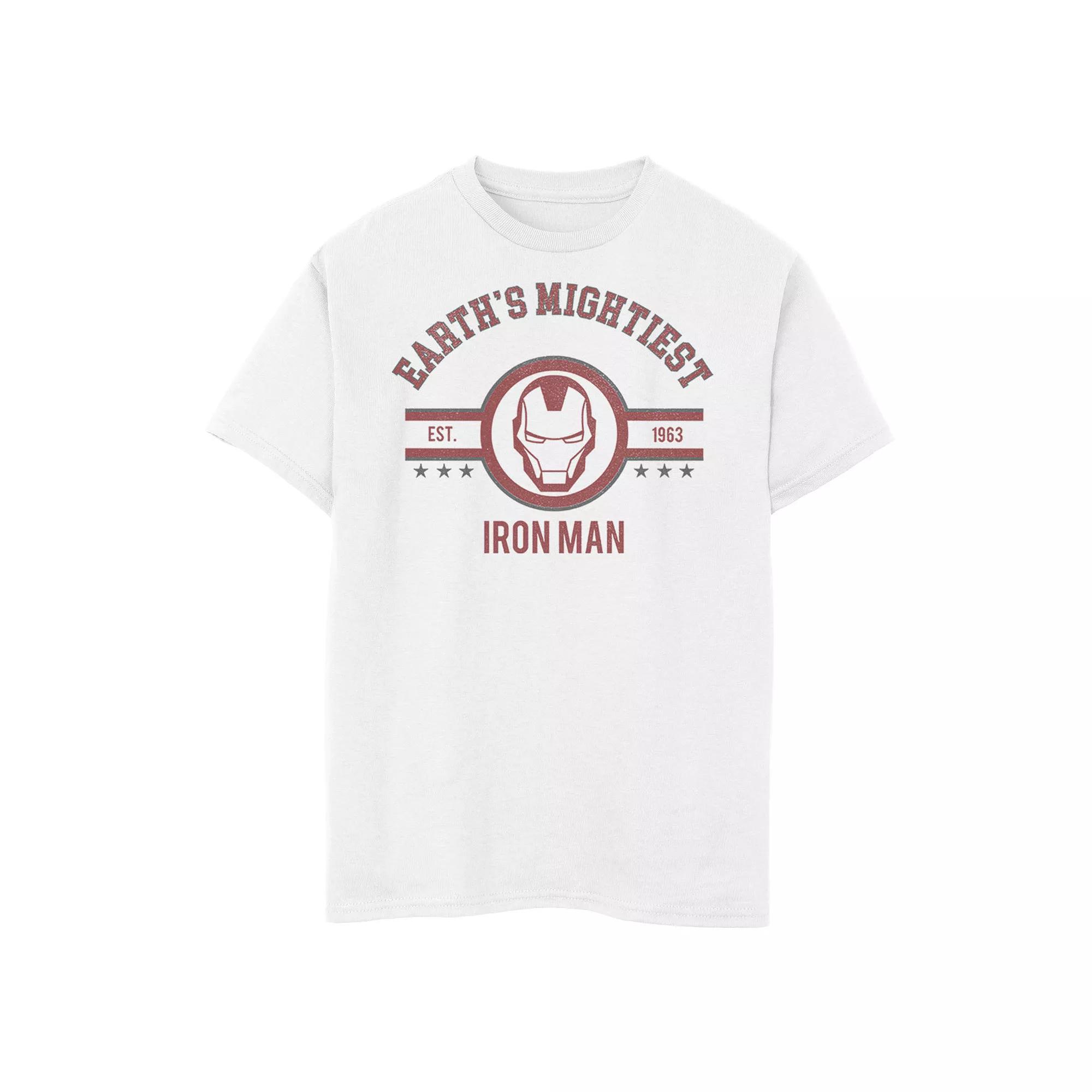 Boys 8-20 Marvel Avengers Earth's Mightiest Iron Man Logo Graphic Tee, Boy's,  Product Image