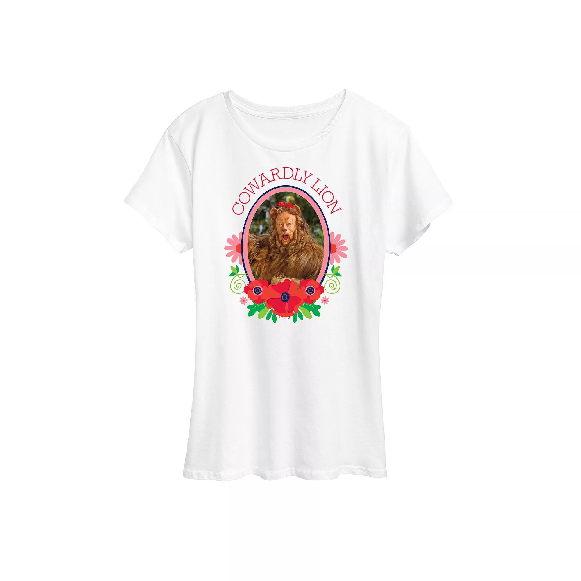 Women's Wizard of Oz Cowardly Lion Graphic Tee, Girl's,  Product Image