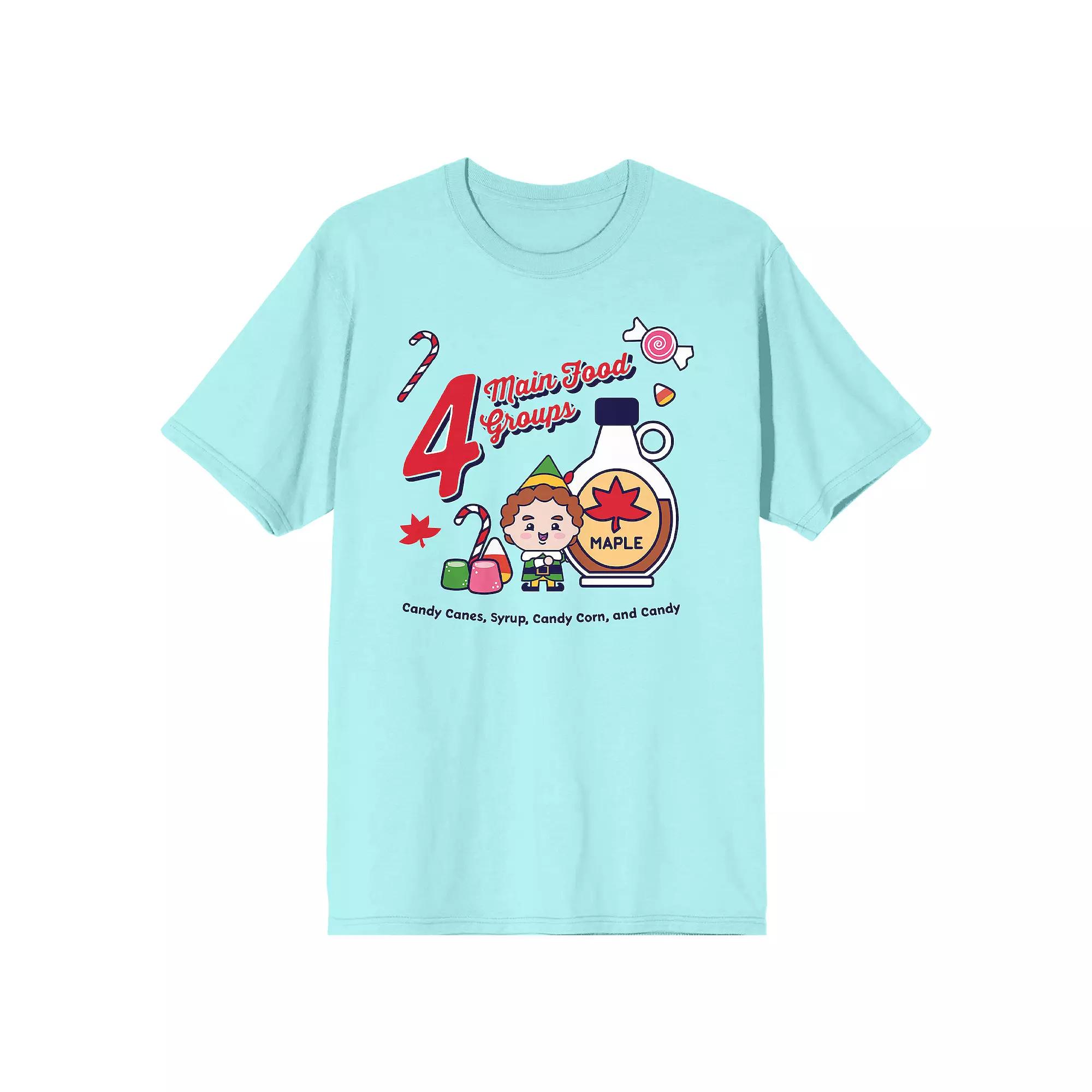 Men's Four Main Food Groups Elf Tee,  Product Image