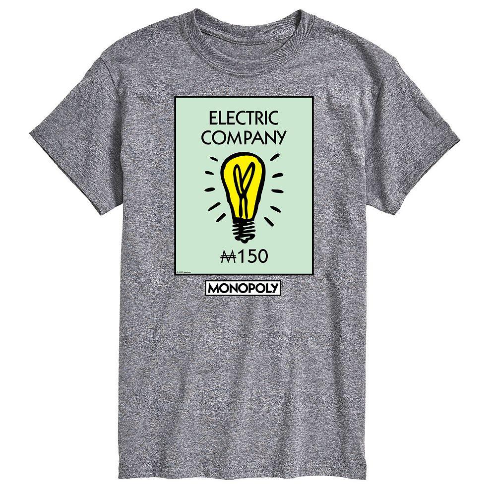 Big & Tall Monopoly Electric Company Graphic Tee, Men's,  Product Image