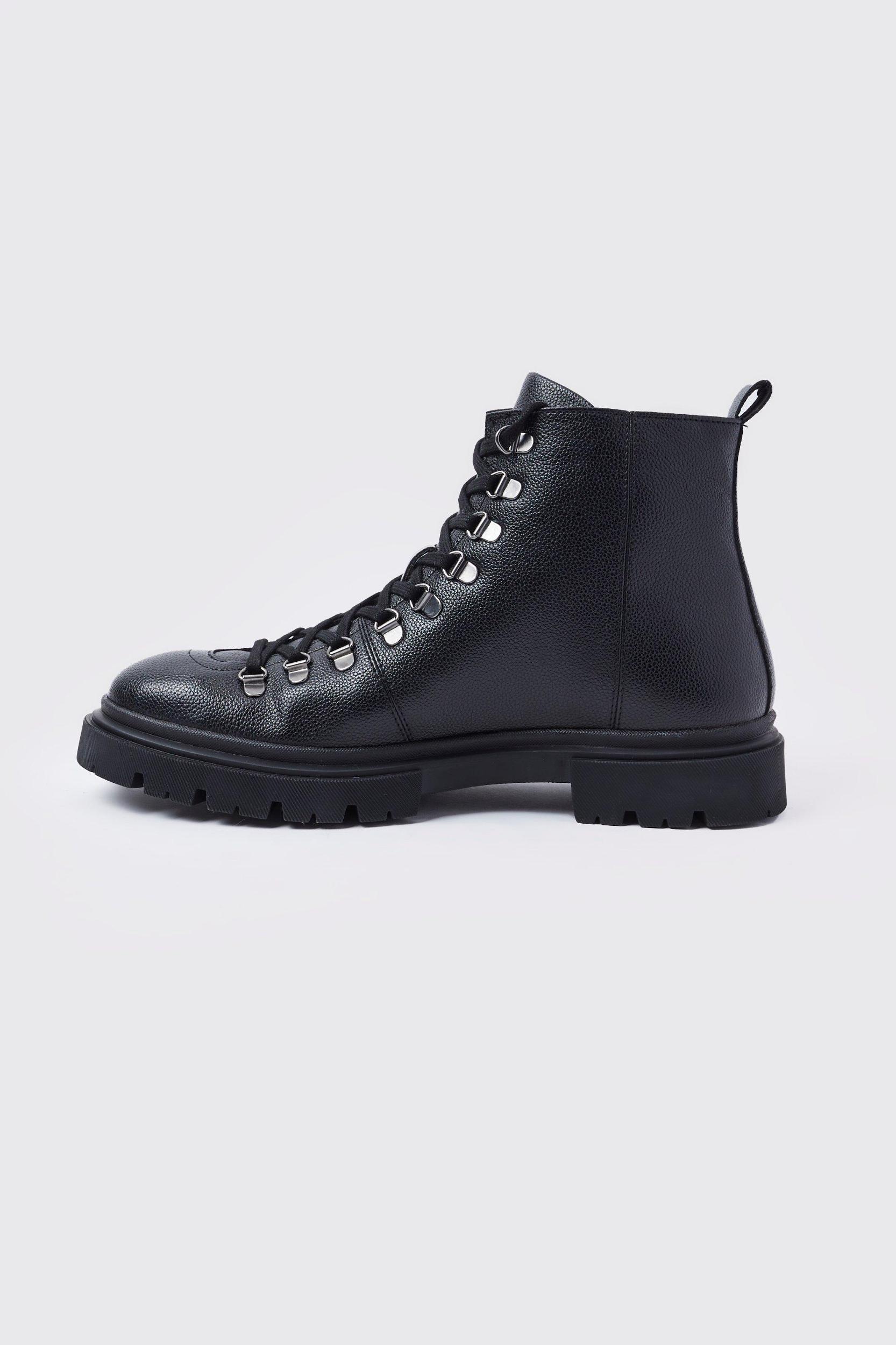 Chunky Hiker Style Boots | boohooMAN USA Product Image