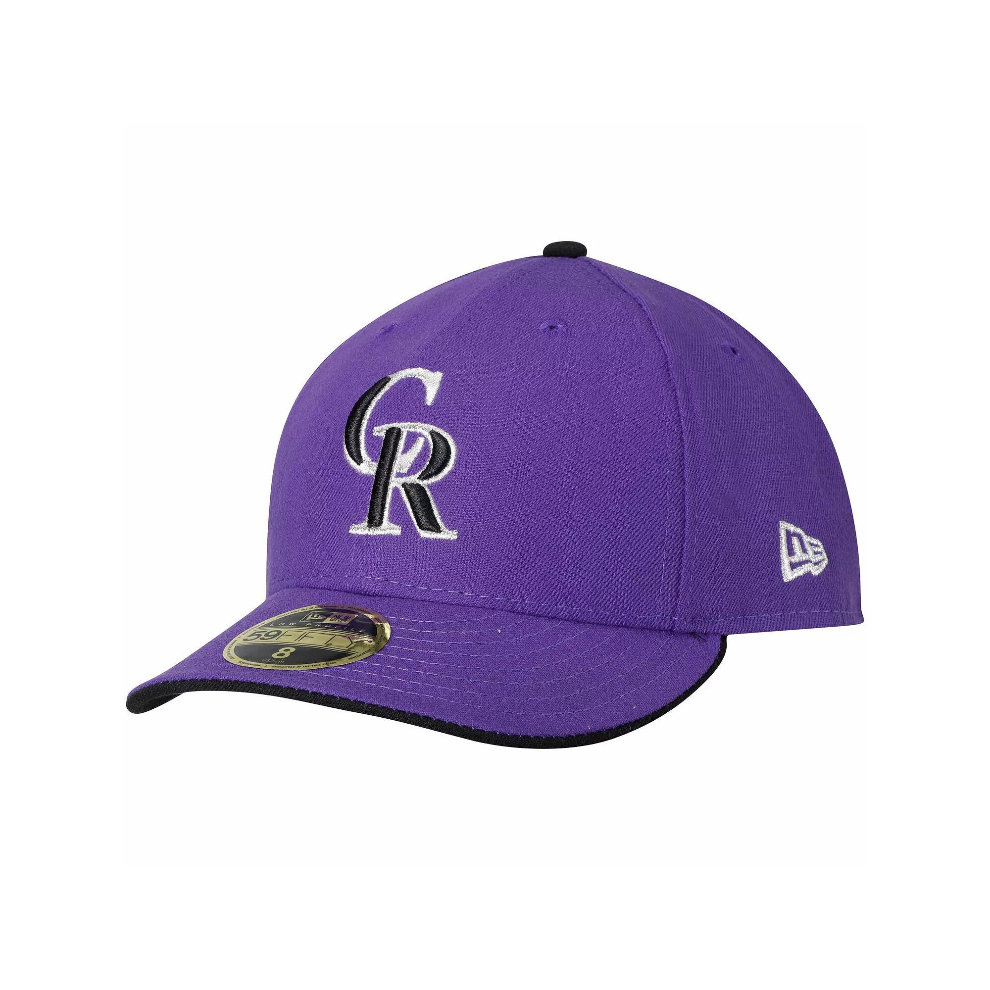 Men's New Era Purple Colorado Rockies Alternate 2 Authentic Collection On-Field Low Profile 59FIFTY Fitted Hat,  Product Image