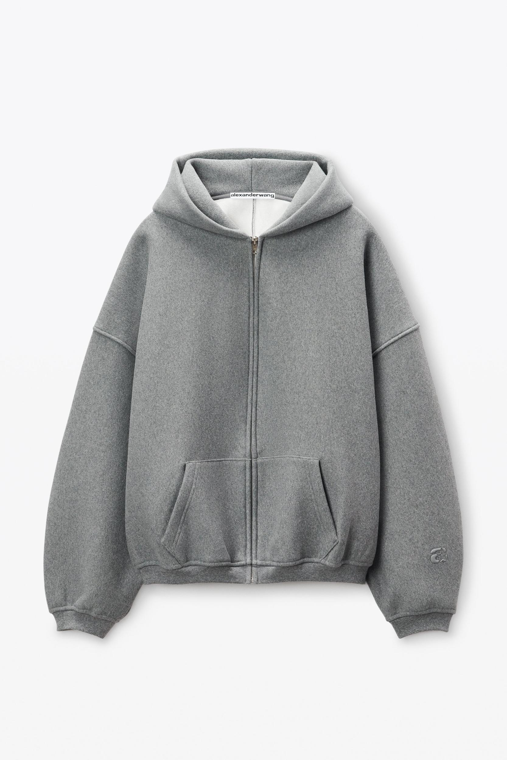 Star Zip Up Hoodie In Dense Fleece Product Image