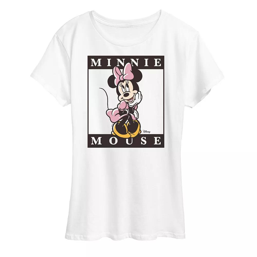 Disney's Minnie Mouse Type Block Graphic Tee, Women's,  Product Image