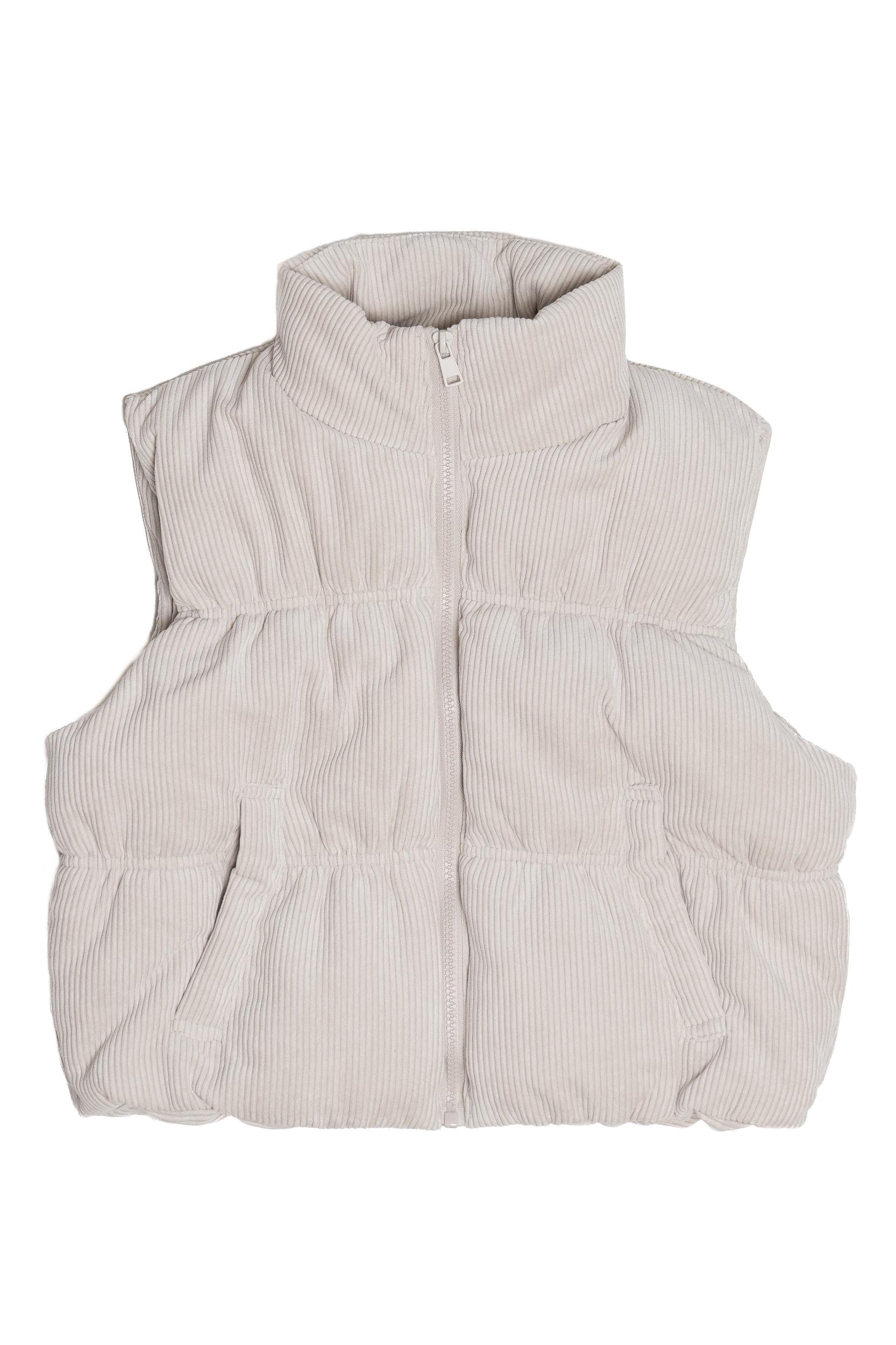 Corduroy Puffer Vest Product Image