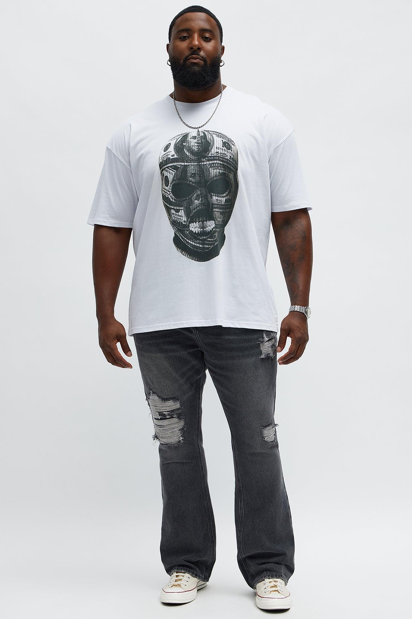 Money Mask Short Sleeve Tee - White Product Image