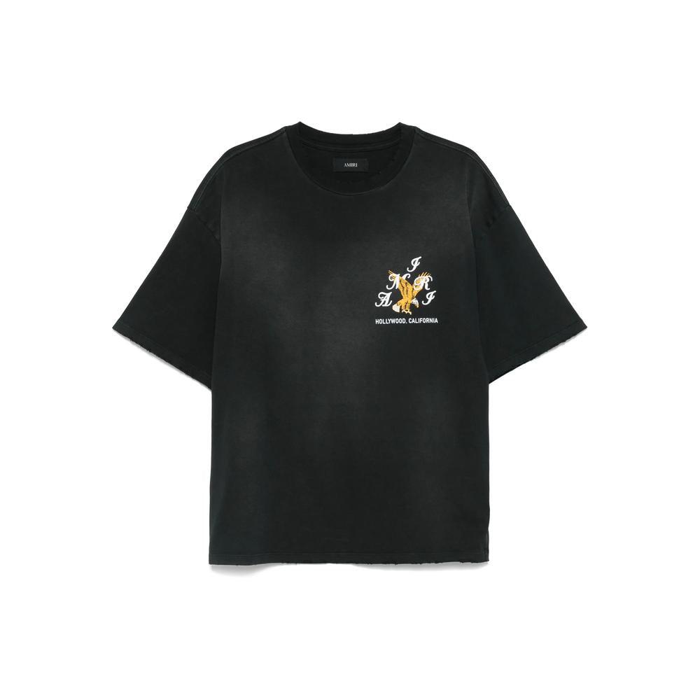 Black 'AMIRI' Eagle Oversized T-shirt Product Image