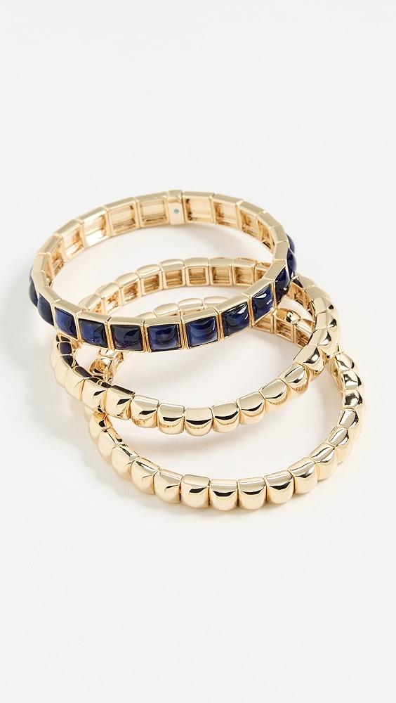 Roxanne Assoulin The Puffy Stud Stack Bracelet Set of 3 | Shopbop Product Image