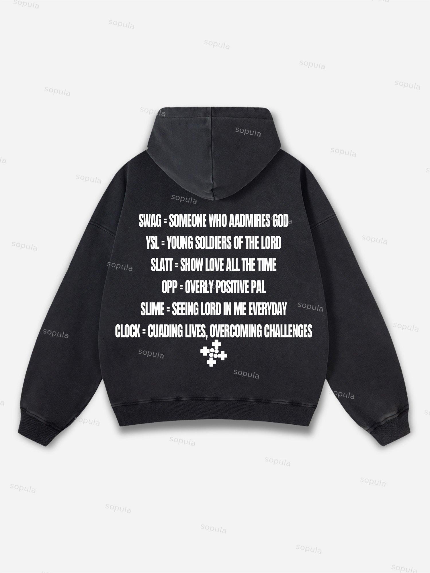 Sopula Vintage Our Lady Of Guadalupe Graphic Acid Washed Oversized Hoodie Product Image