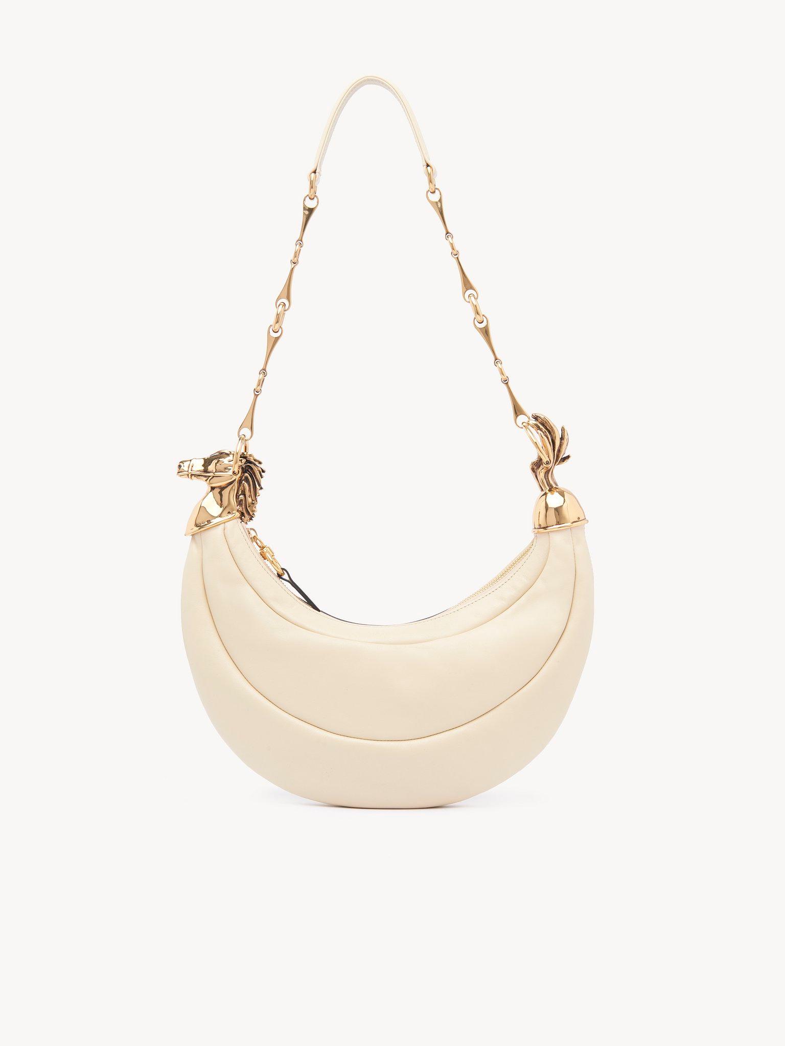 Chain Horse shoulder bag in grained leather Product Image