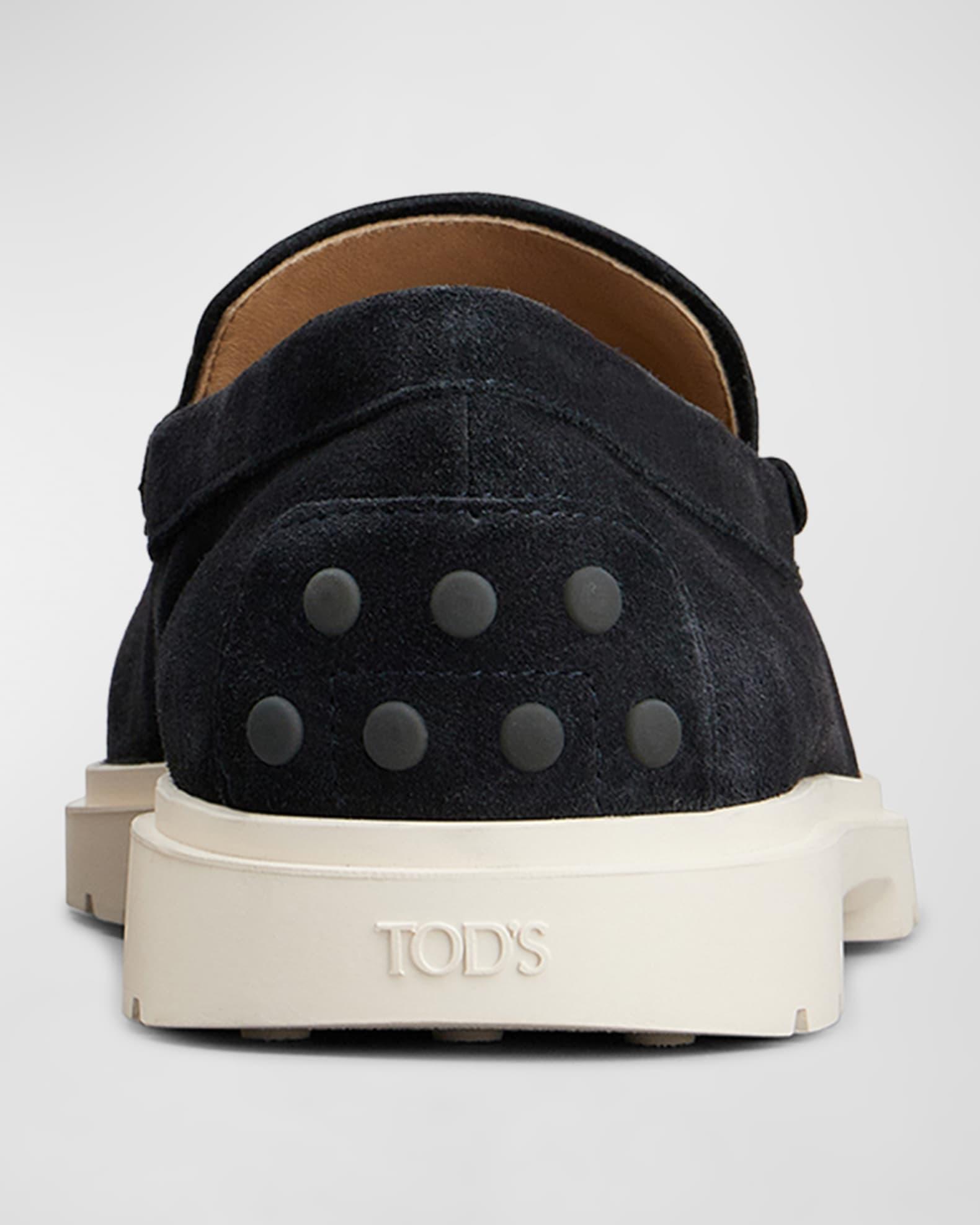 Men's Suede Penny Loafers Product Image