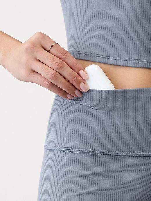 Transcend High Rise Rib Crop Legging Product Image