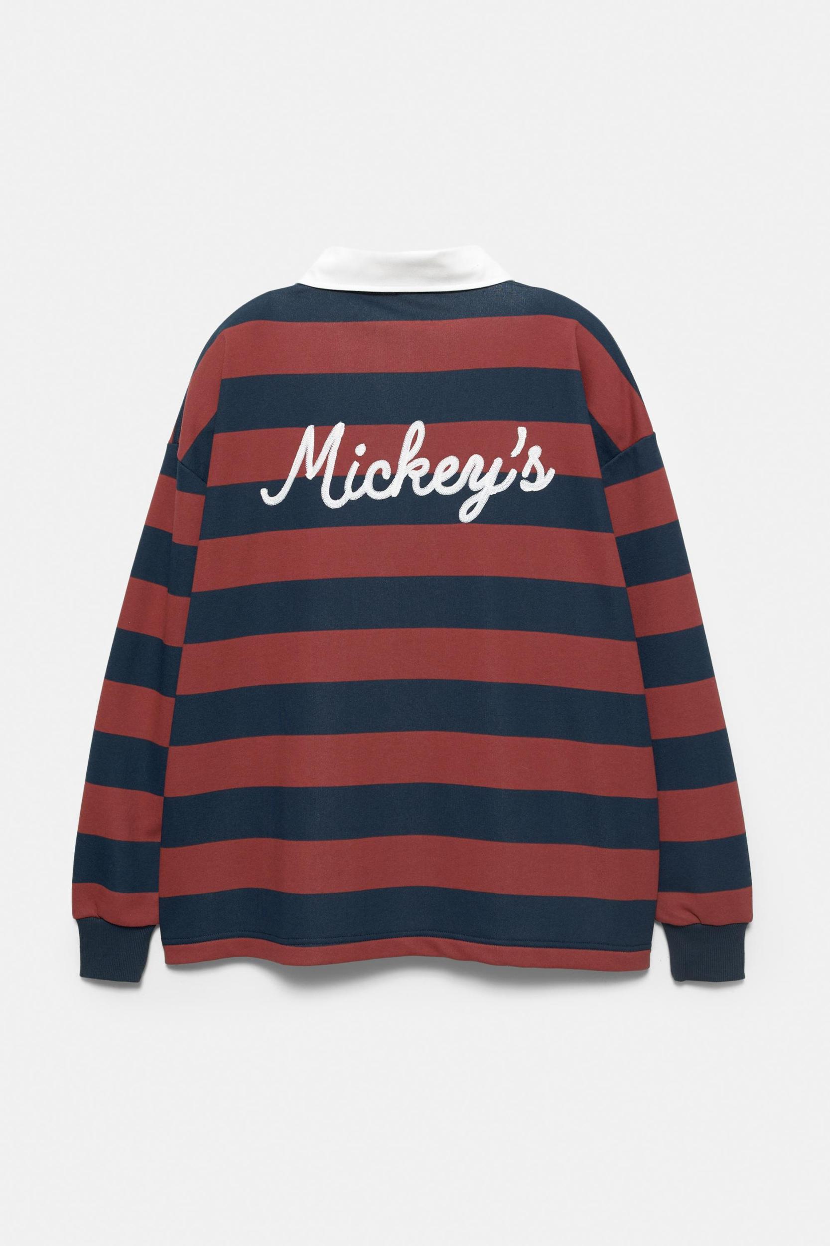 Striped Mickey Mouse polo shirt Product Image