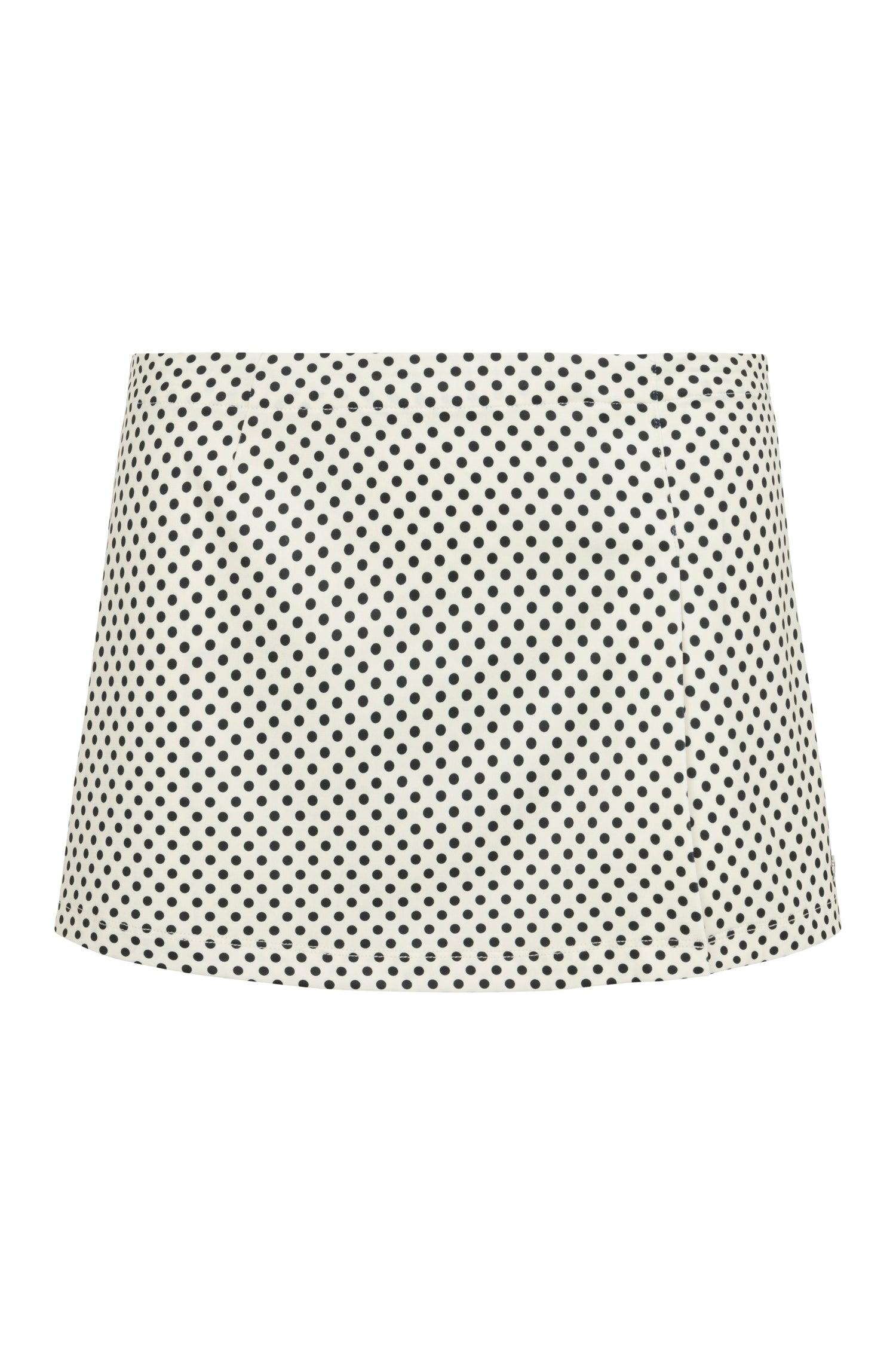 MICRO MINI SKIRT - BUTTER POLKA DOT Product Image