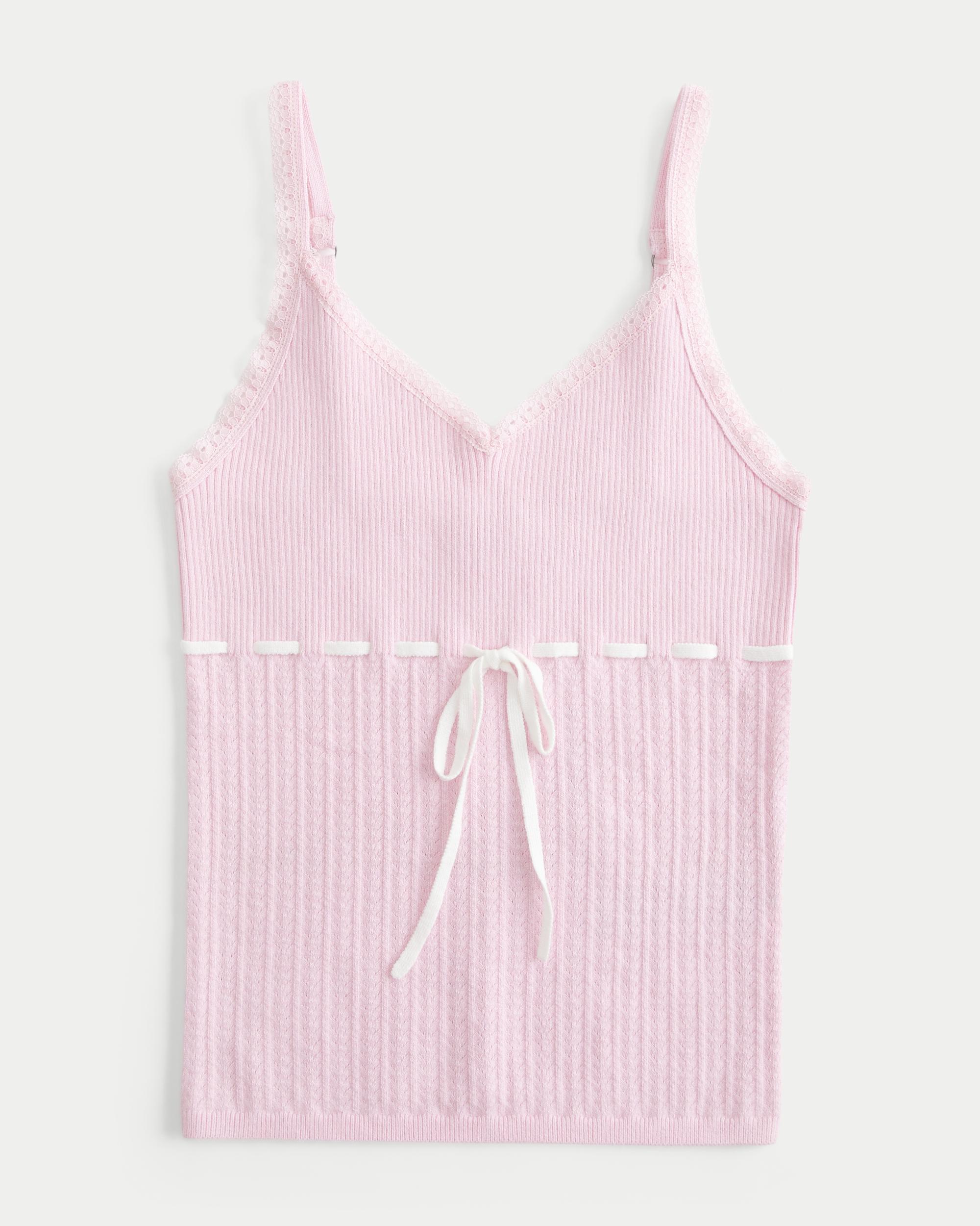 Tie-Front Sweater Tank Product Image