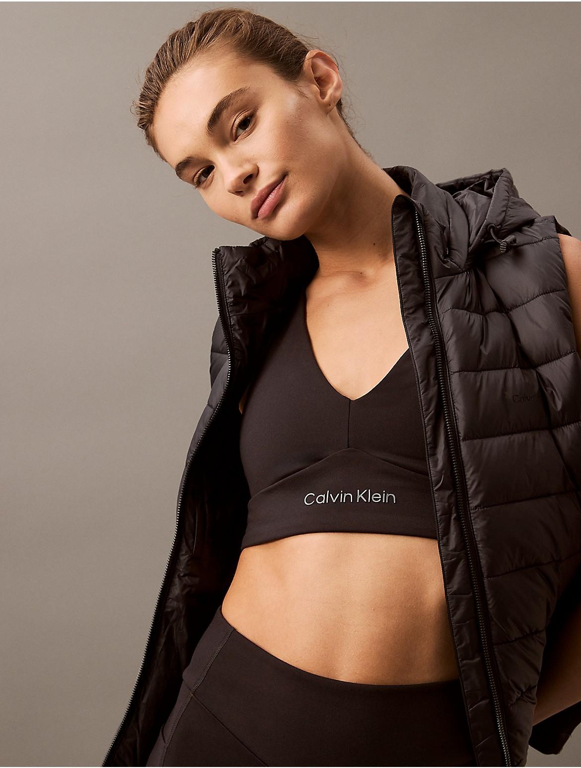 Calvin Klein Womens Soft Stretch Sport Bra - Blue Product Image