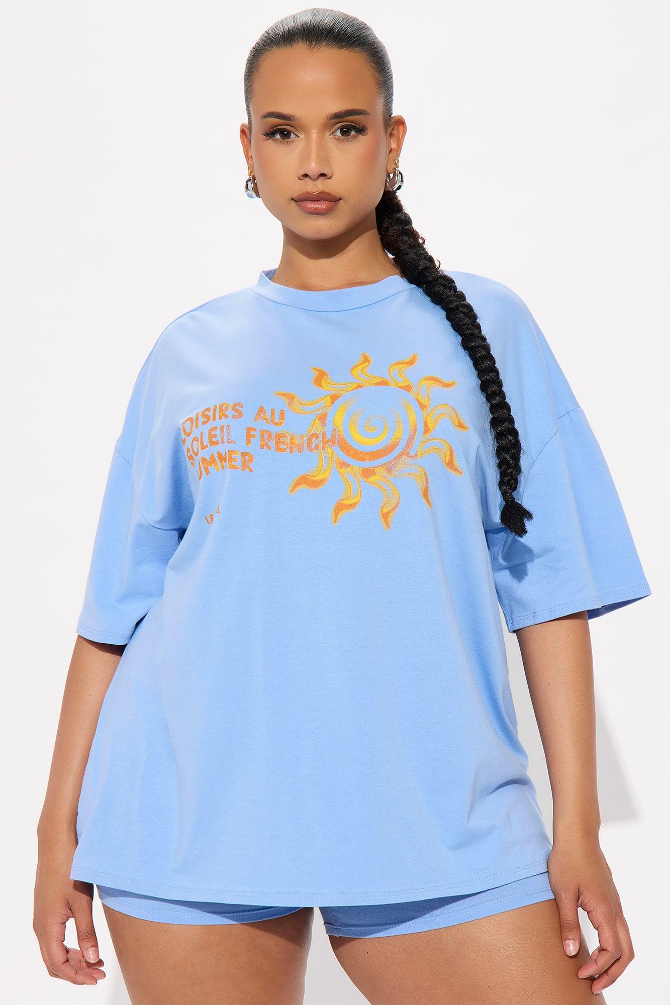 Le Soleil Short Set - Light Blue Female Product Image