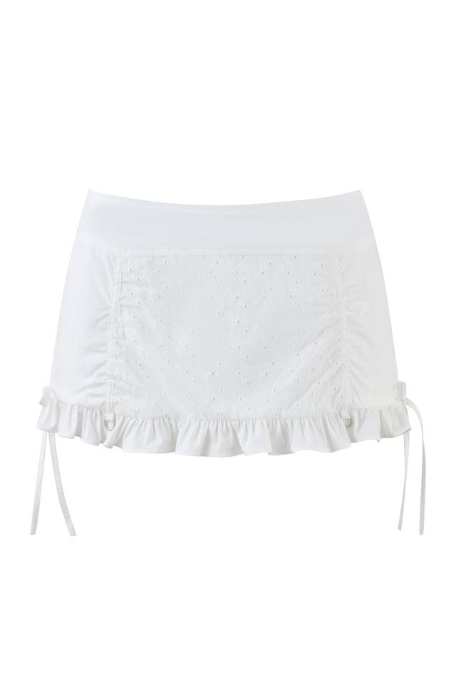 WREN MINI SKIRT - WHITE Product Image